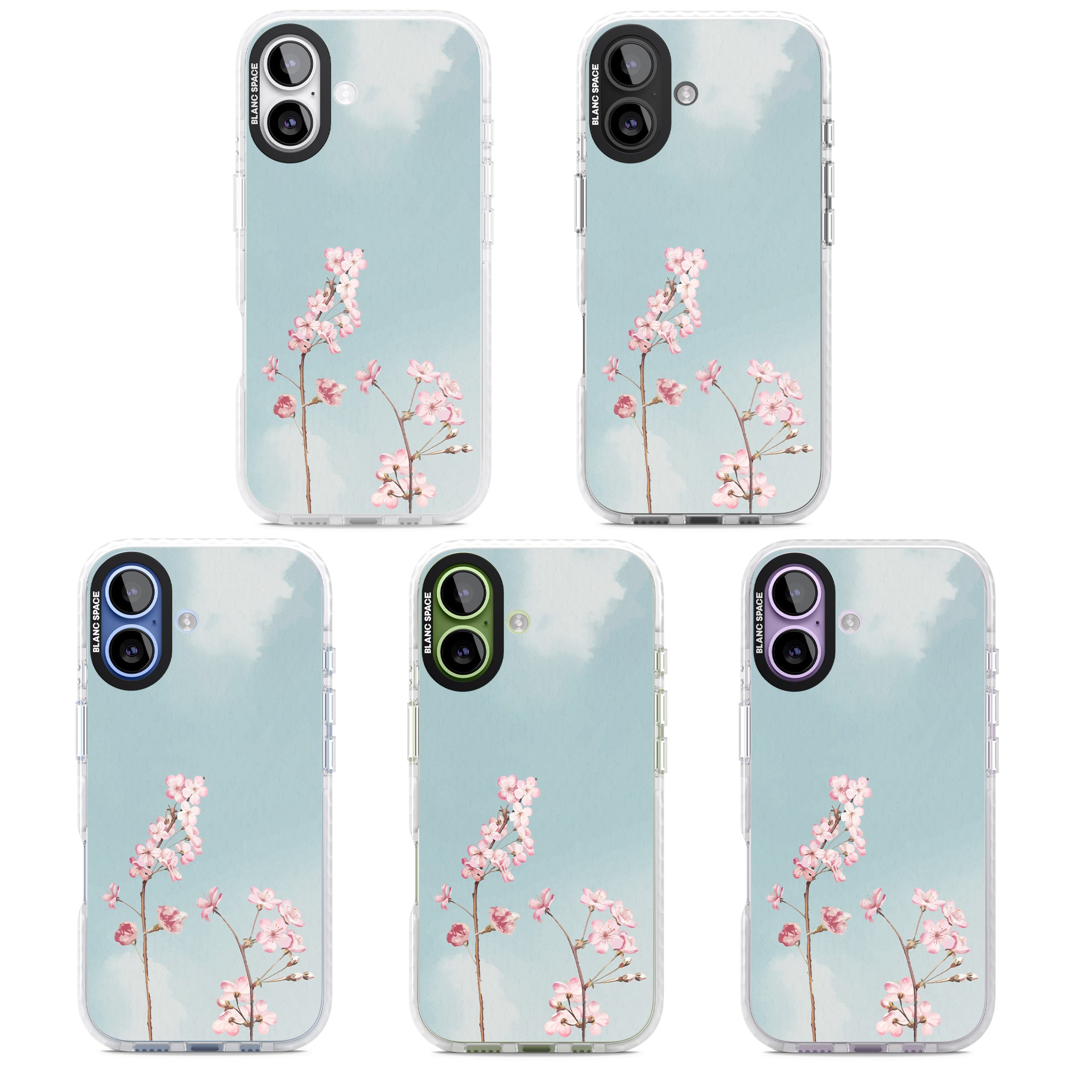 Blossom Flower Sky iPhone 17 Impact Pro Clear Phone Case APT Impact Protection