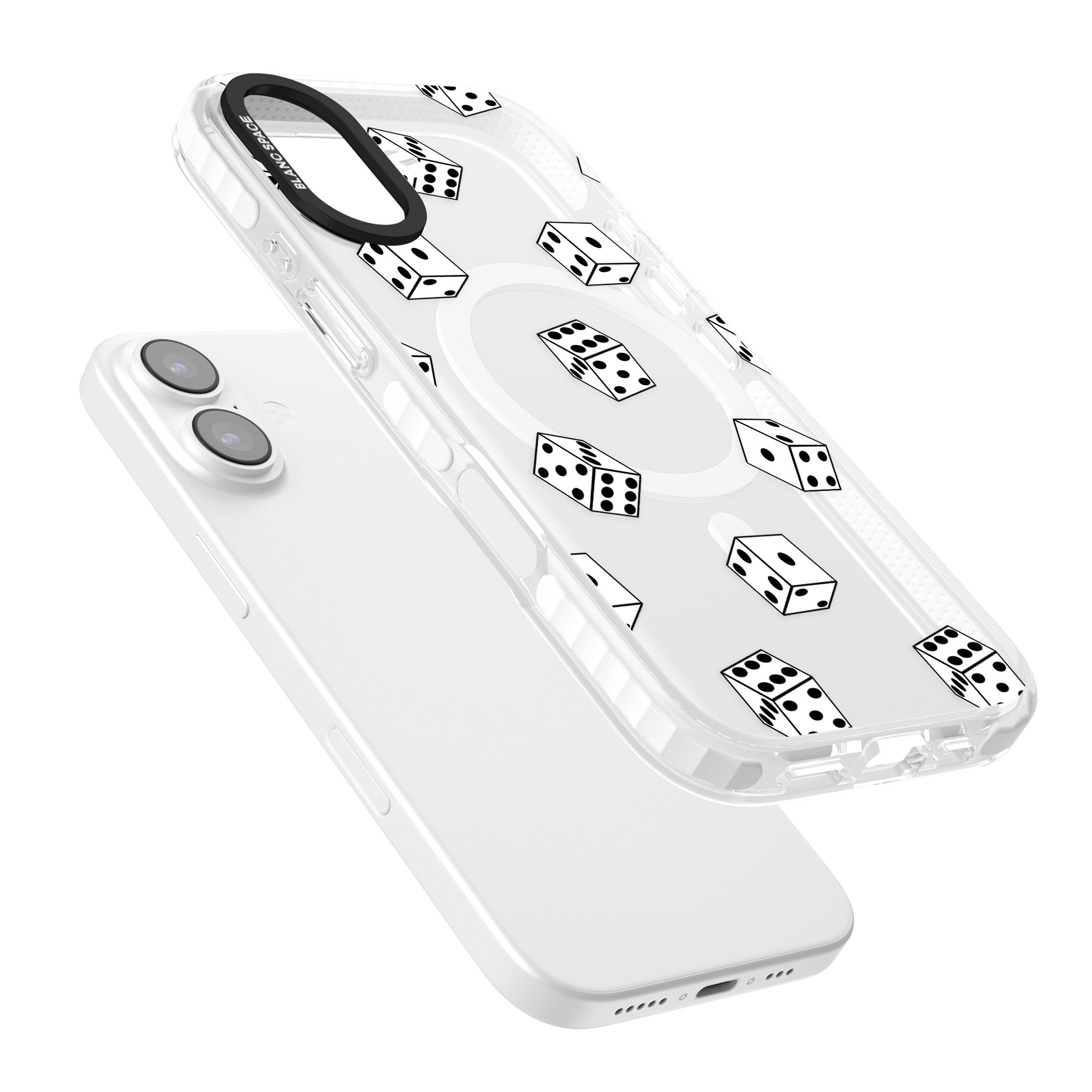 Clear Dice Pattern iPhone 17 Impact Pro Clear Phone Case Colours
