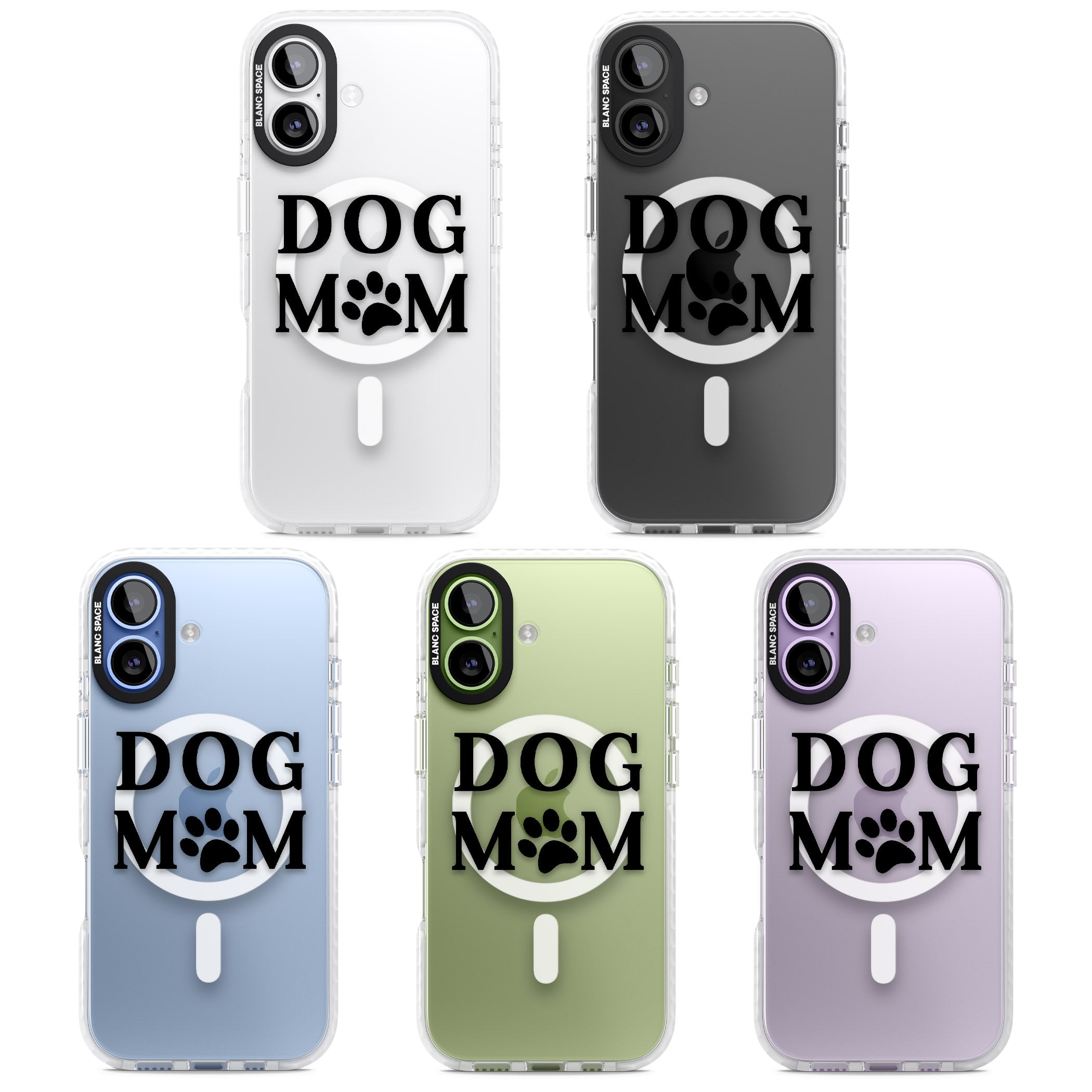 Dog Mom iPhone 17 Impact Pro Clear Phone Case APT Impact Protection