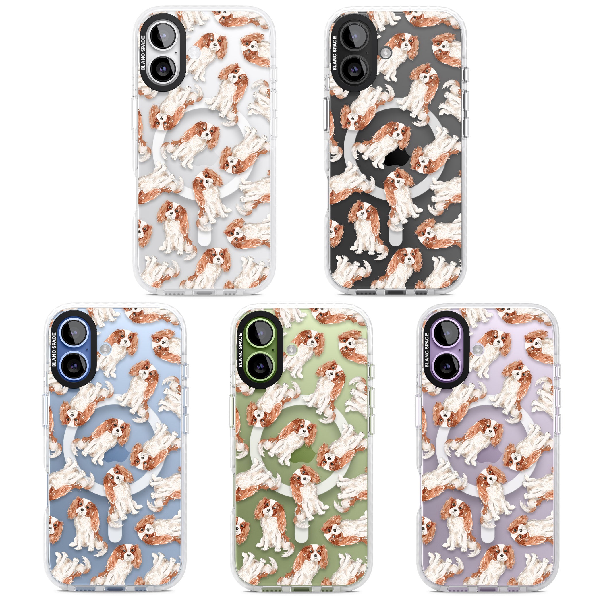 Cavalier King Charles Spaniel iPhone 17 Impact Pro Clear Phone Case APT Impact Protection