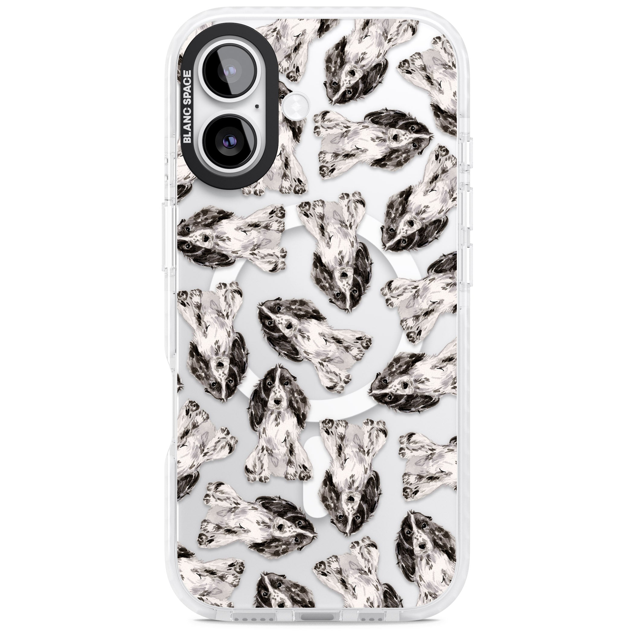 Cocker Spaniel Watercolor Elegance iPhone 17 Impact Pro Clear Phone Case