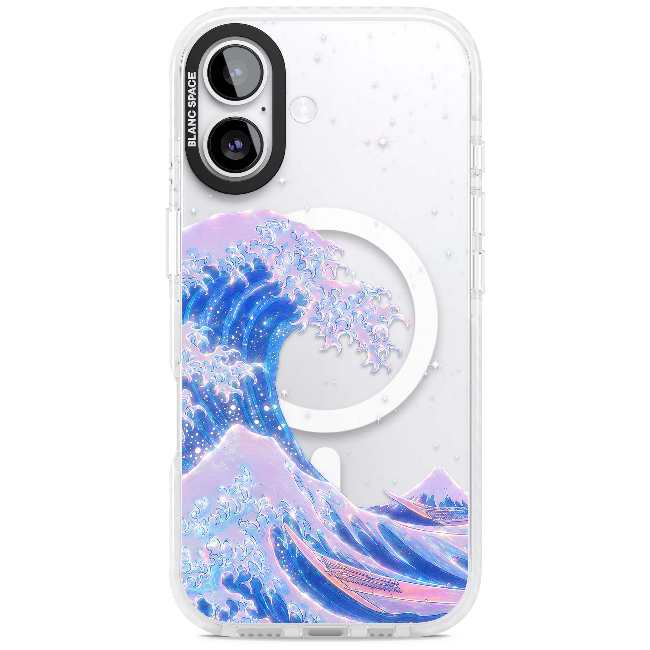 The Great Wave In Opal japanese iPhone case | Impact Magsafe case for iPhone 17