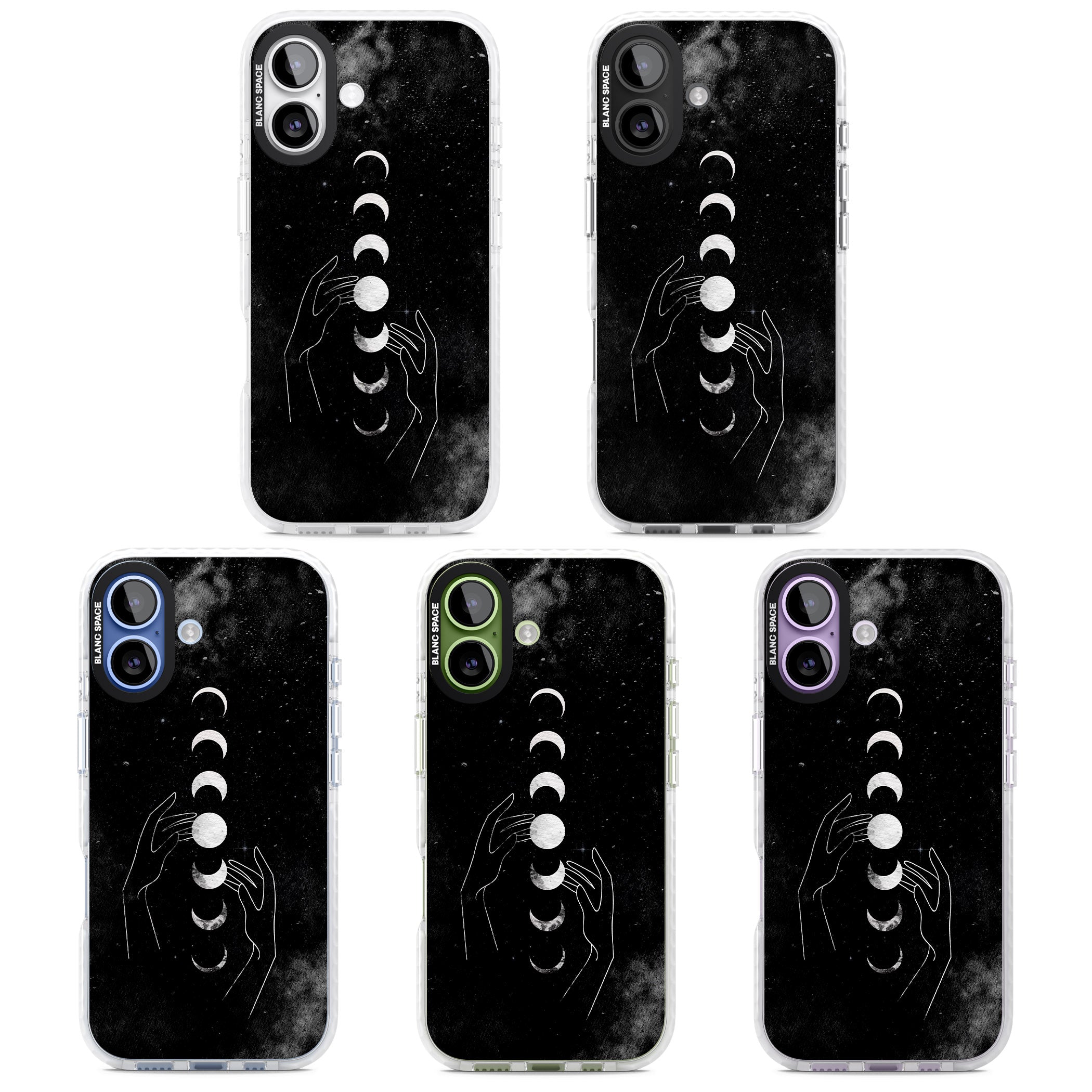 Moon Phases Hands iPhone 17 Impact Pro Clear Phone Case APT Impact Protection