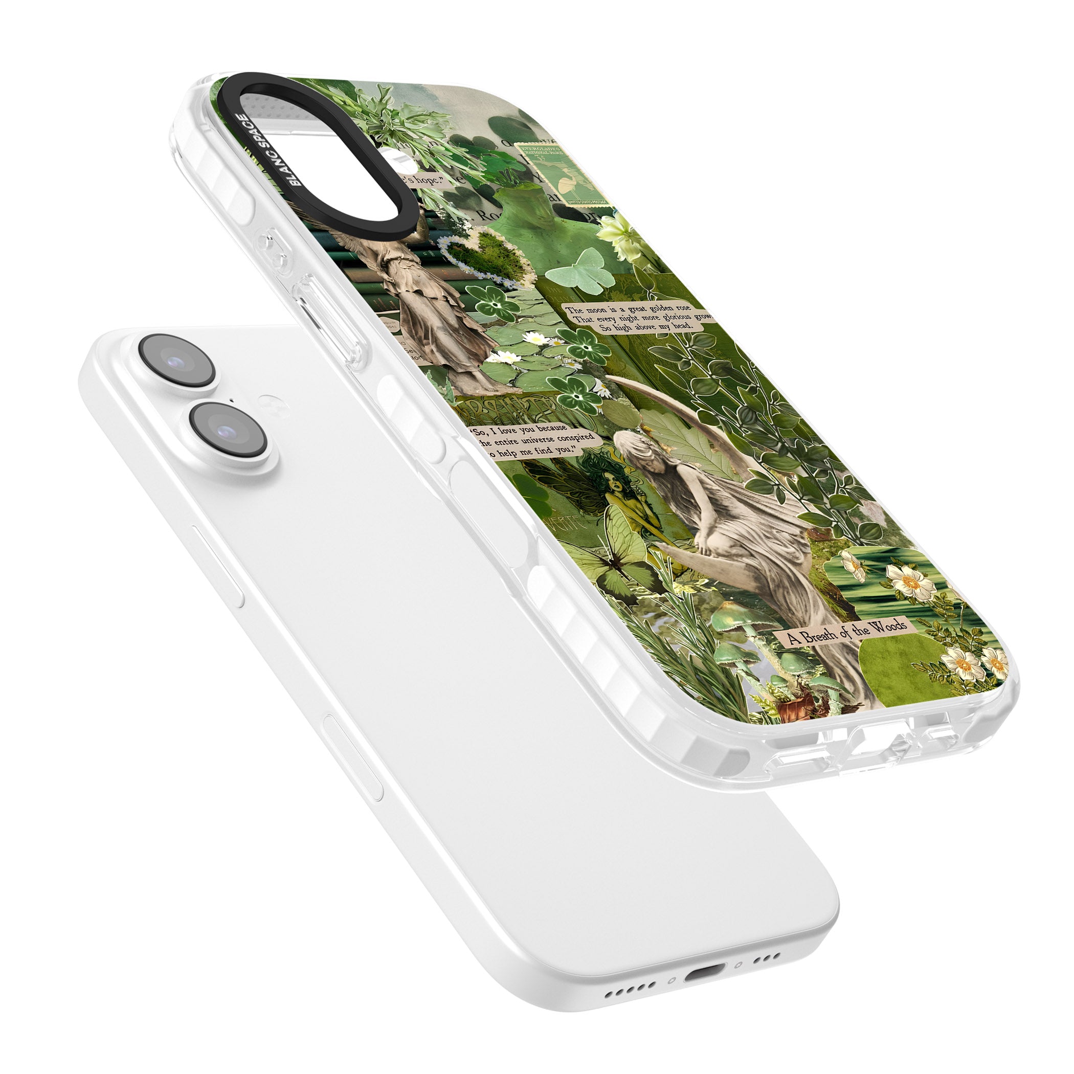 Enchanted Forest Green iPhone 17 Impact Pro Clear Phone Case Colours