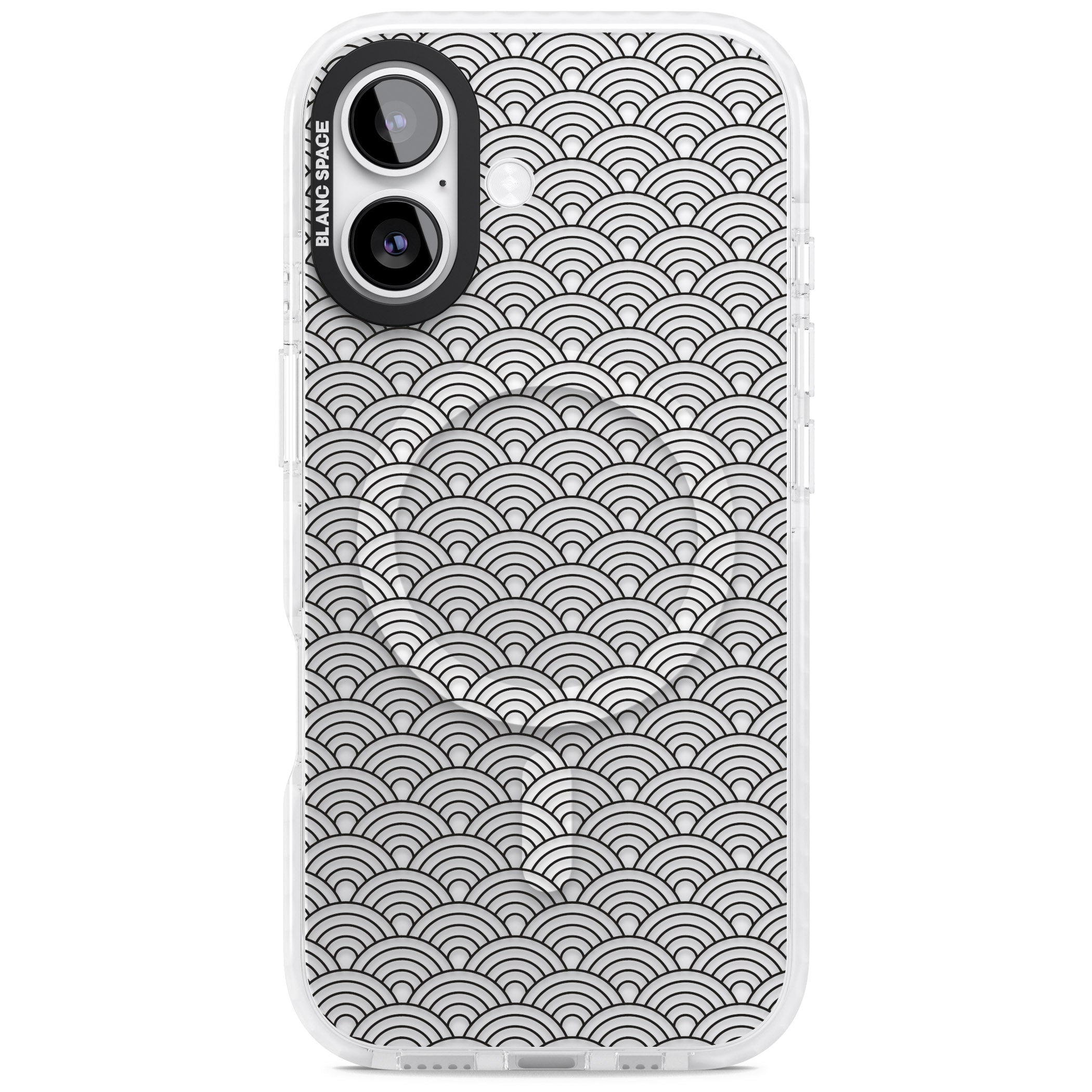 Scalloped Waves iPhone 17 Impact Pro Clear Phone Case