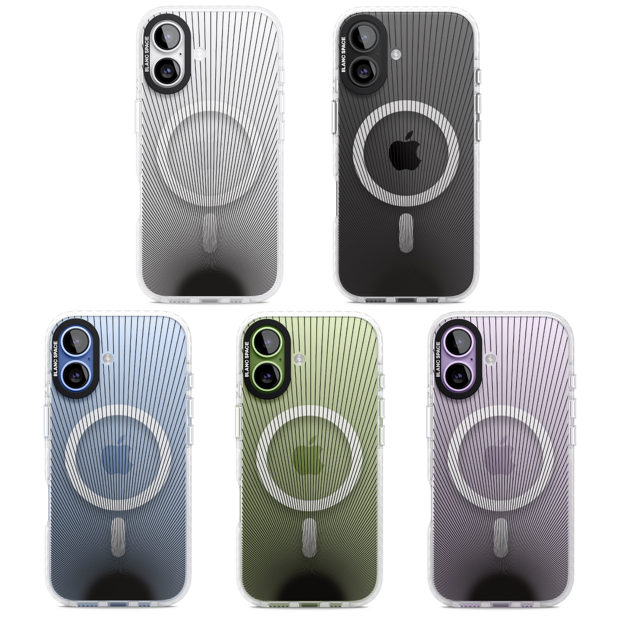Linear Sunburst iPhone 17 Impact Pro Clear Phone Case APT Impact Protection