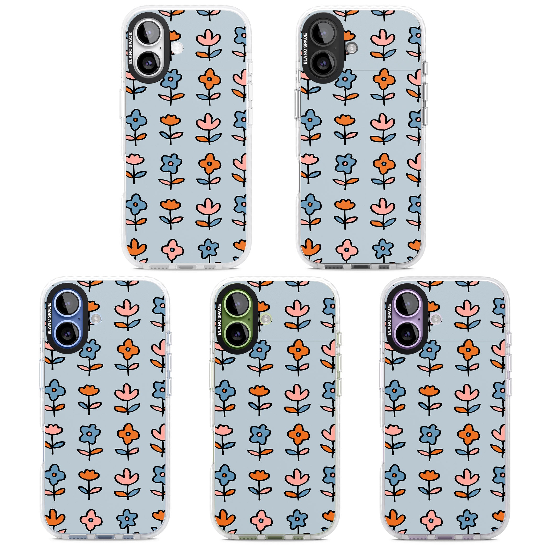 Vintage Floral Array iPhone 17 Impact Pro Clear Phone Case APT Impact Protection