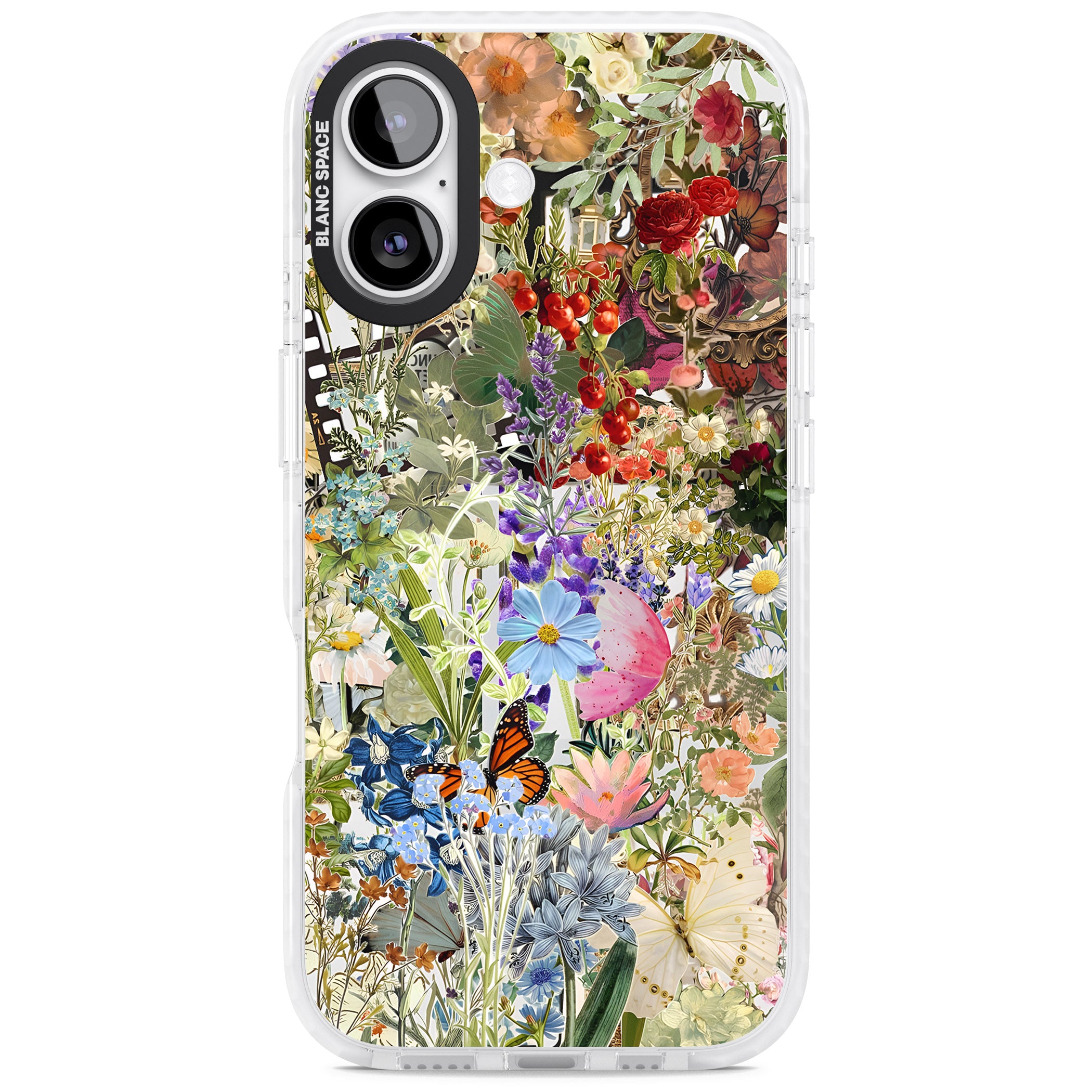 Flower Mix Collage iPhone 17 Impact Pro Clear Phone Case