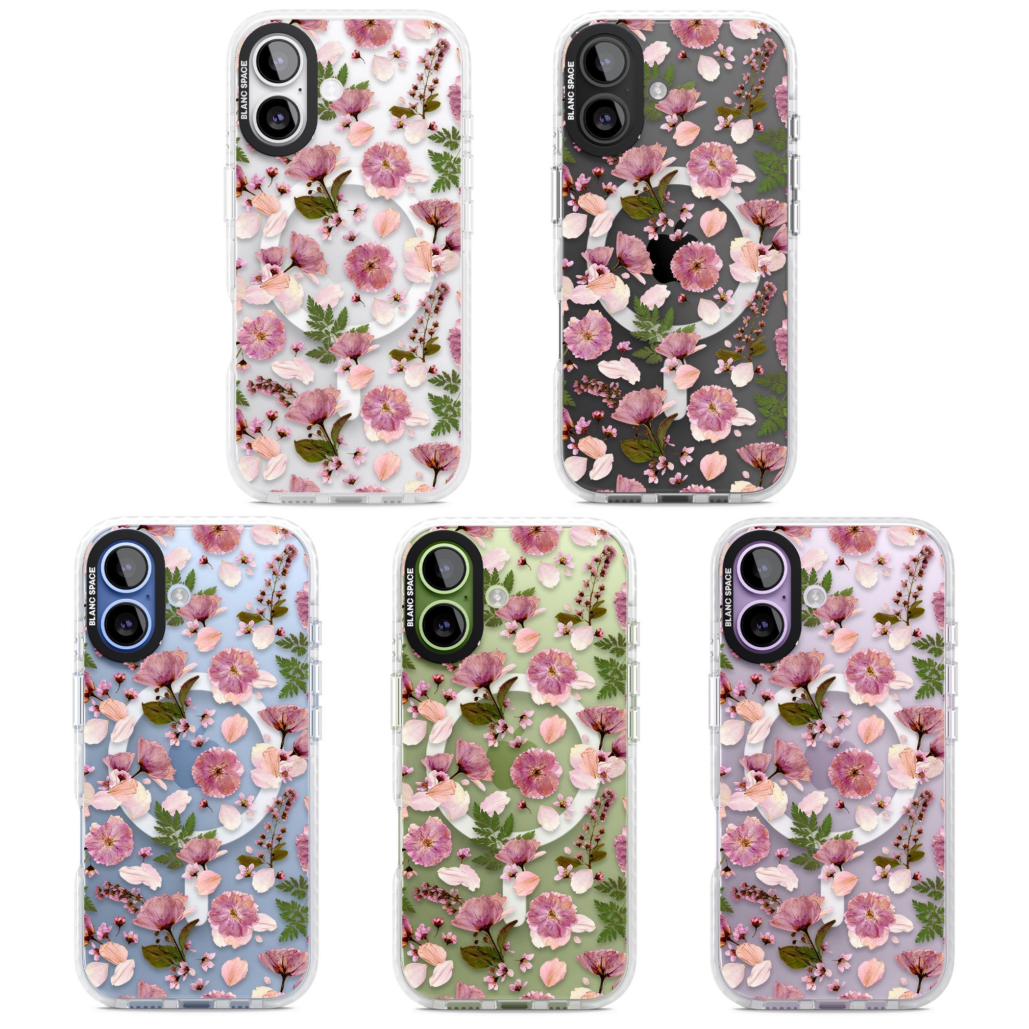 Floral Fantasy Menagerie iPhone 17 Impact Pro Clear Phone Case APT Impact Protection