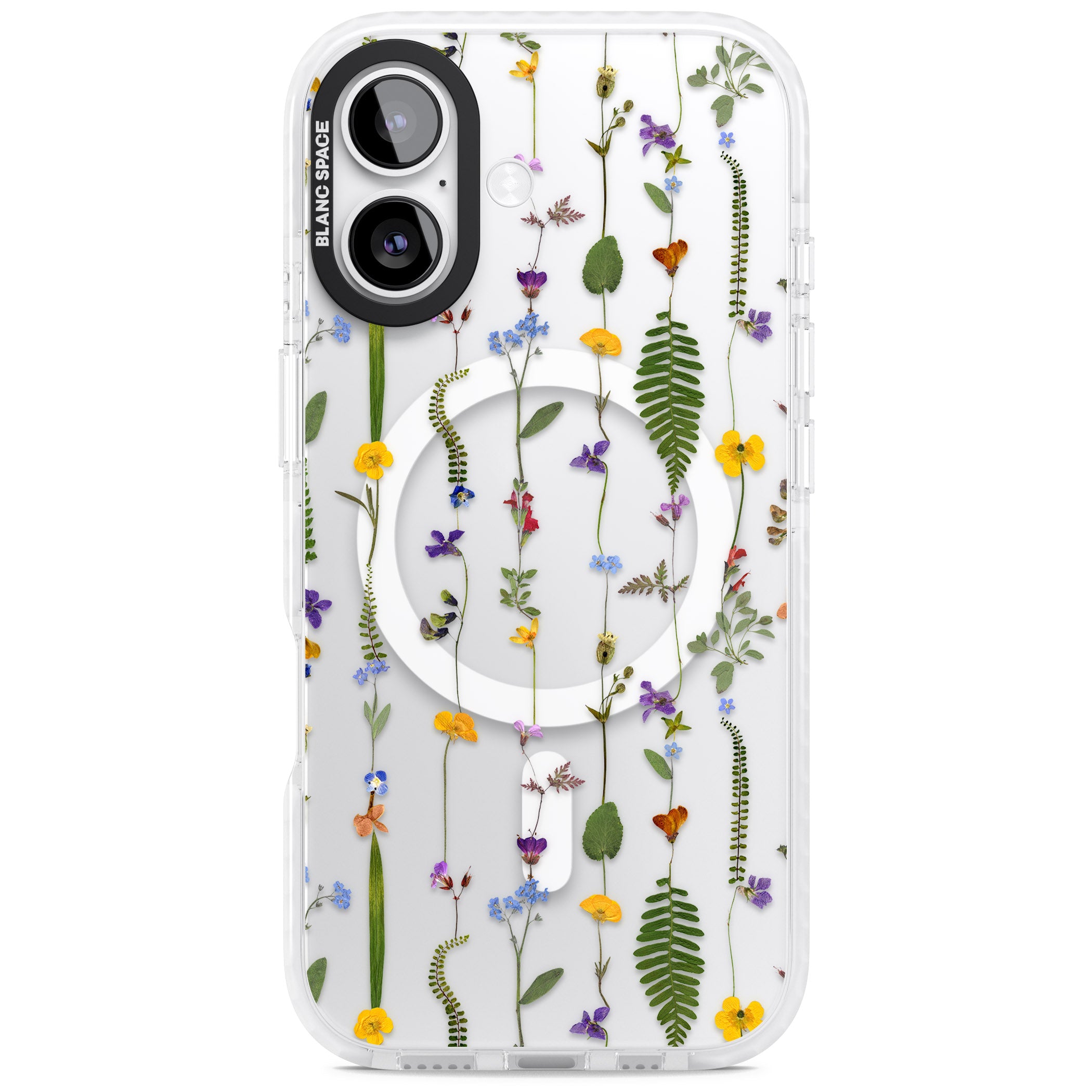 Wildflower Chain iPhone 17 Impact Pro Clear Phone Case