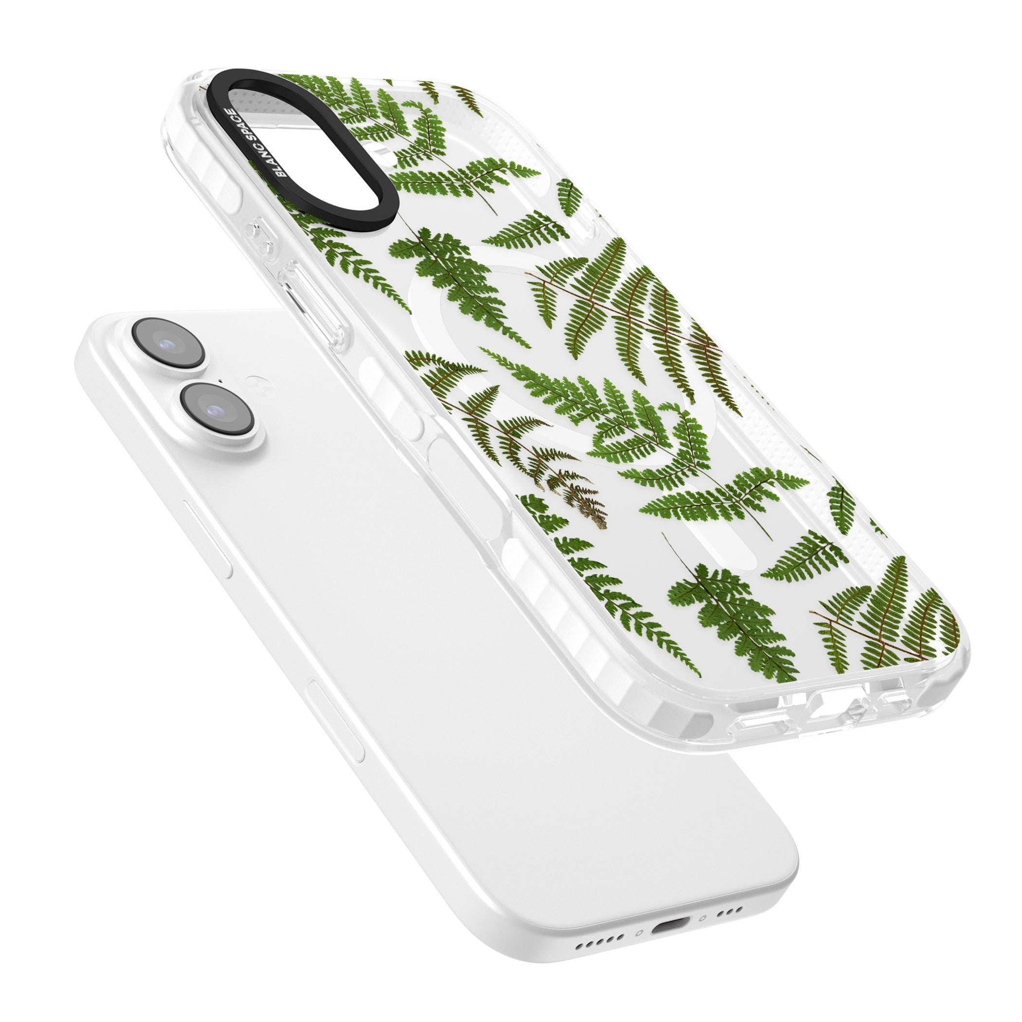Leafy Ferns iPhone 17 Impact Pro Clear Phone Case Colours