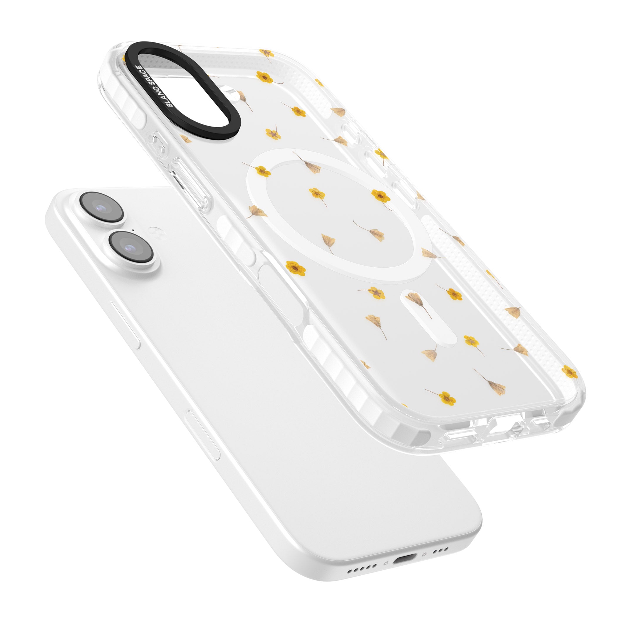 Tiny Yellow Flower iPhone 17 Impact Pro Clear Phone Case Colours