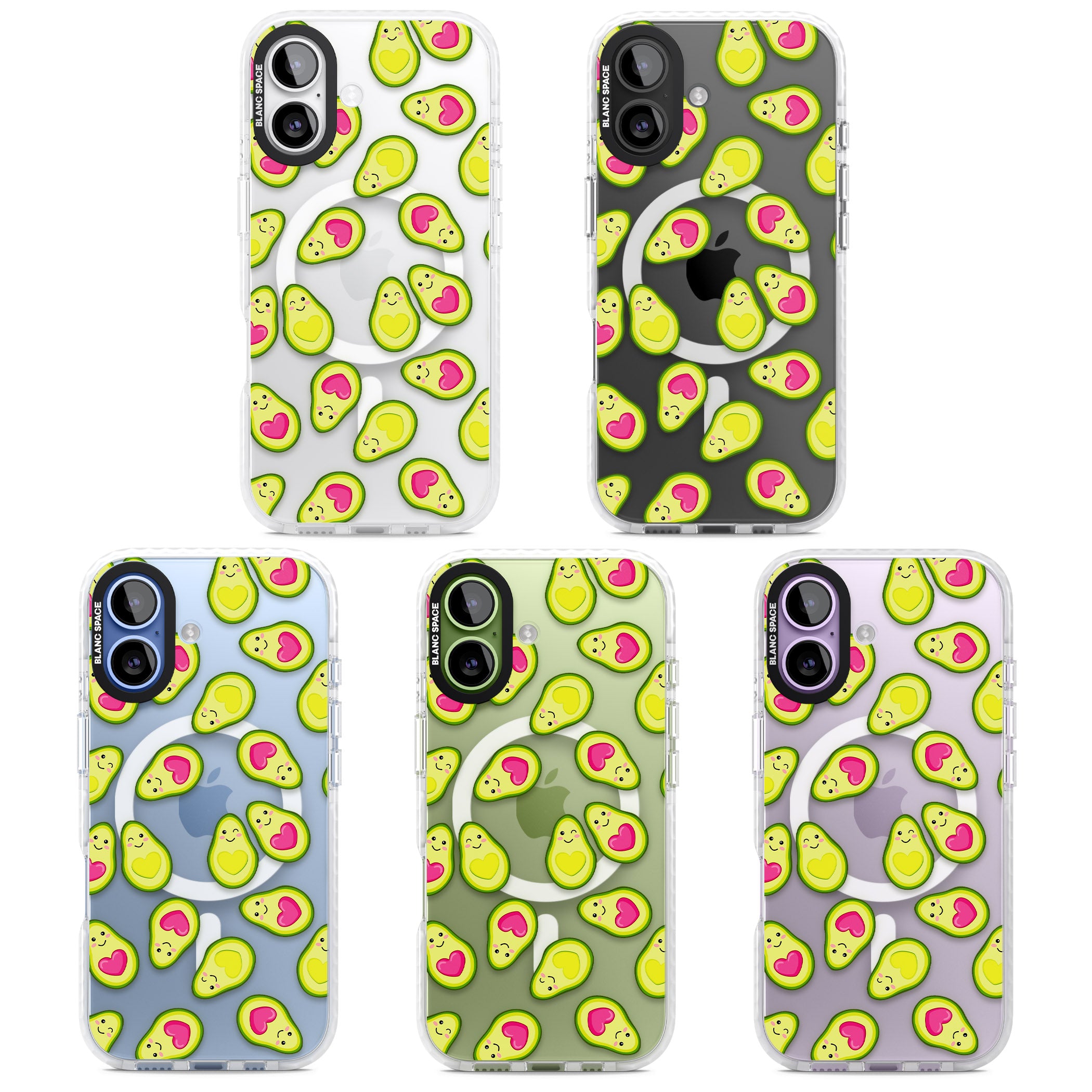 Avocado Love iPhone 17 Impact Pro Clear Phone Case APT Impact Protection