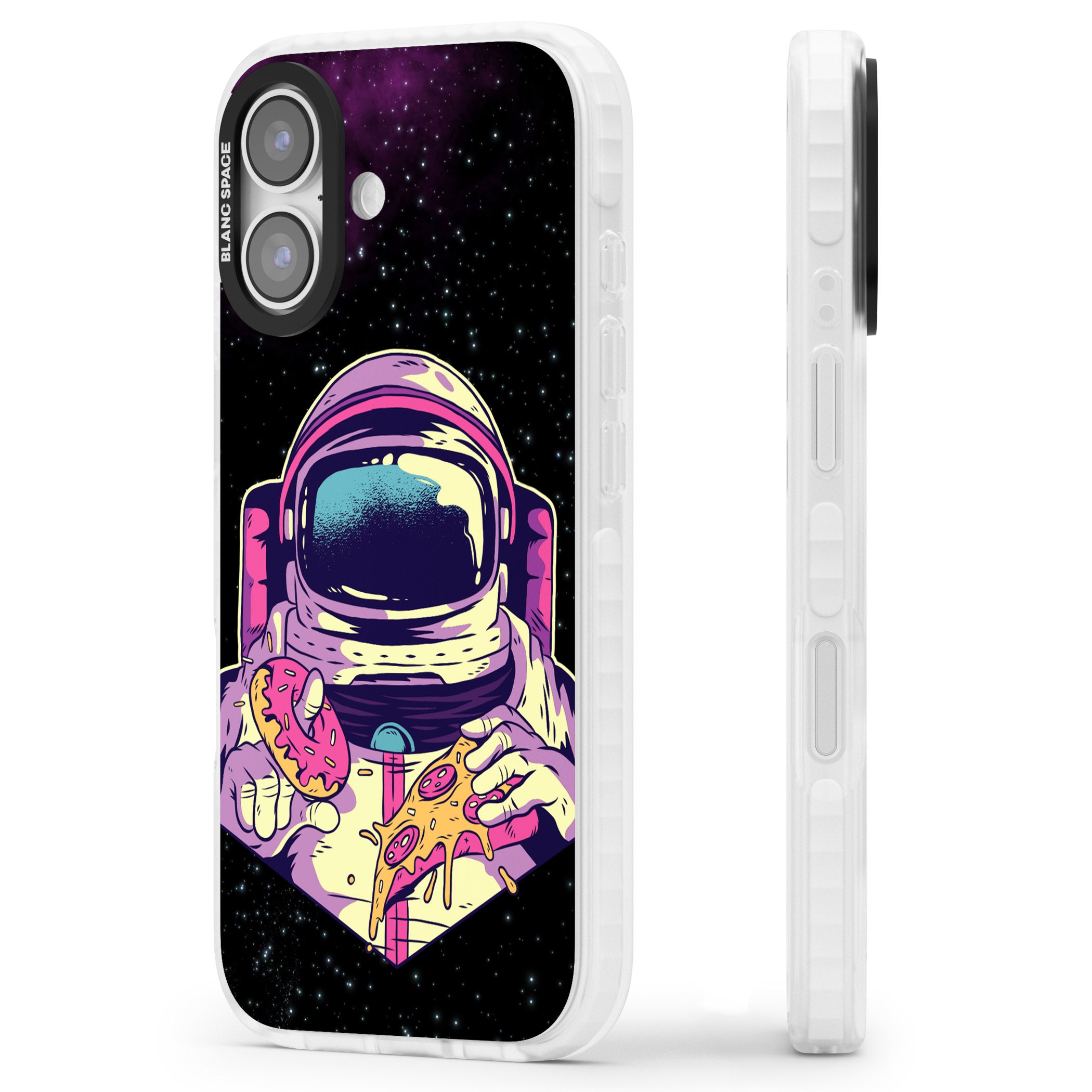 Astro Cheat Meal iPhone 17 Impact Pro Clear Phone Case Side Profile