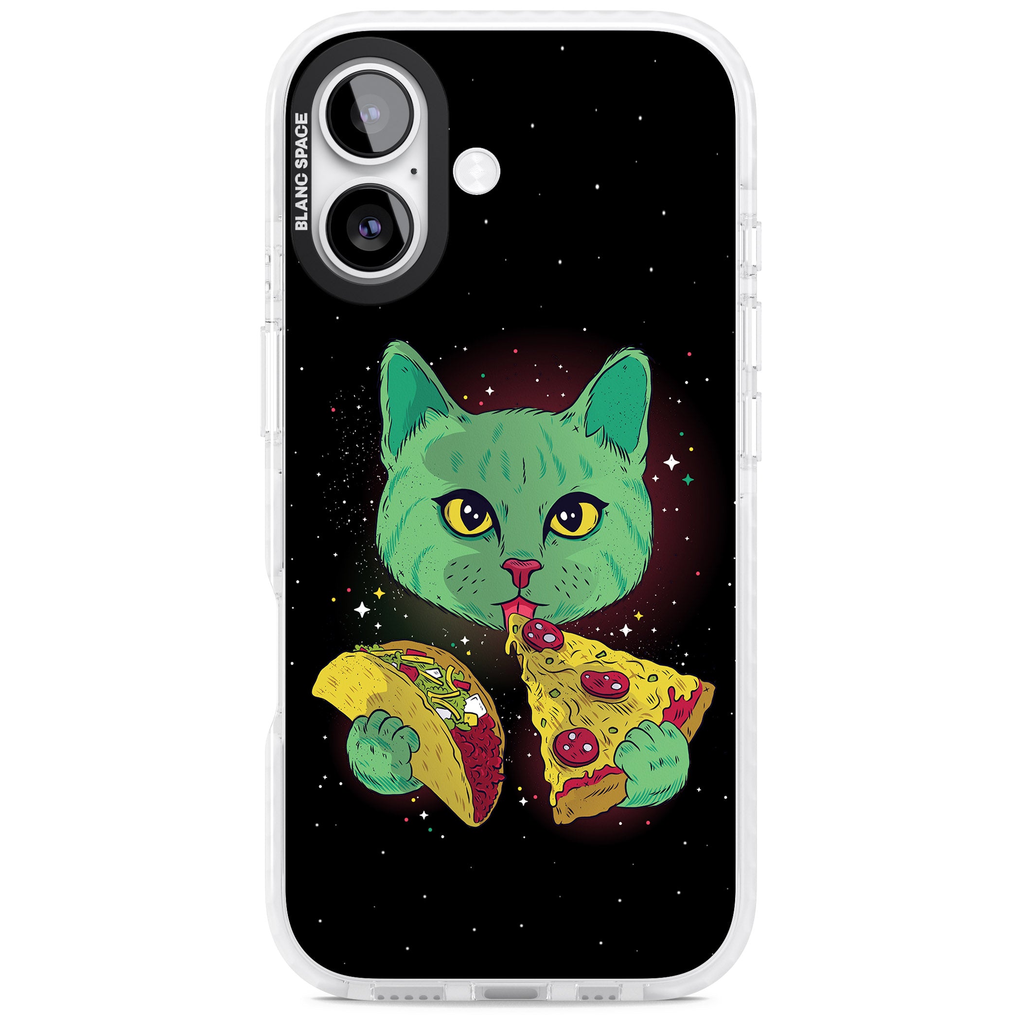 Pizza Purr iPhone 17 Impact Pro Clear Phone Case