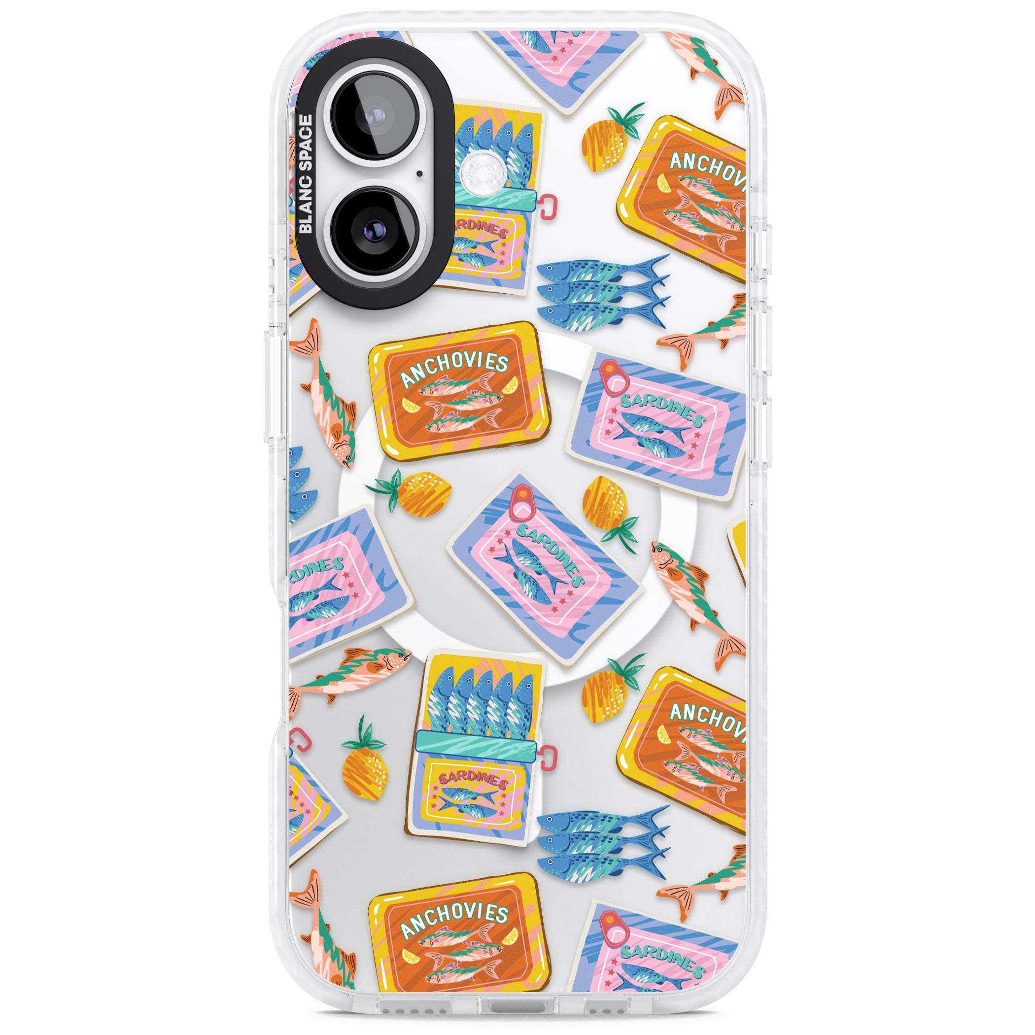 Sardines & Anchovies iPhone 17 Impact Pro Clear Phone Case