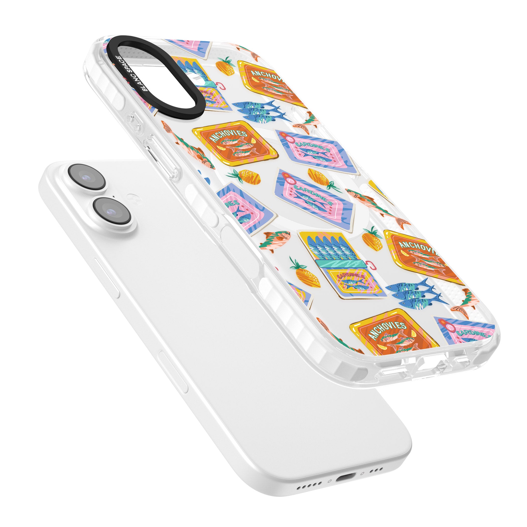 Sardines & Anchovies iPhone 17 Impact Pro Clear Phone Case Colours