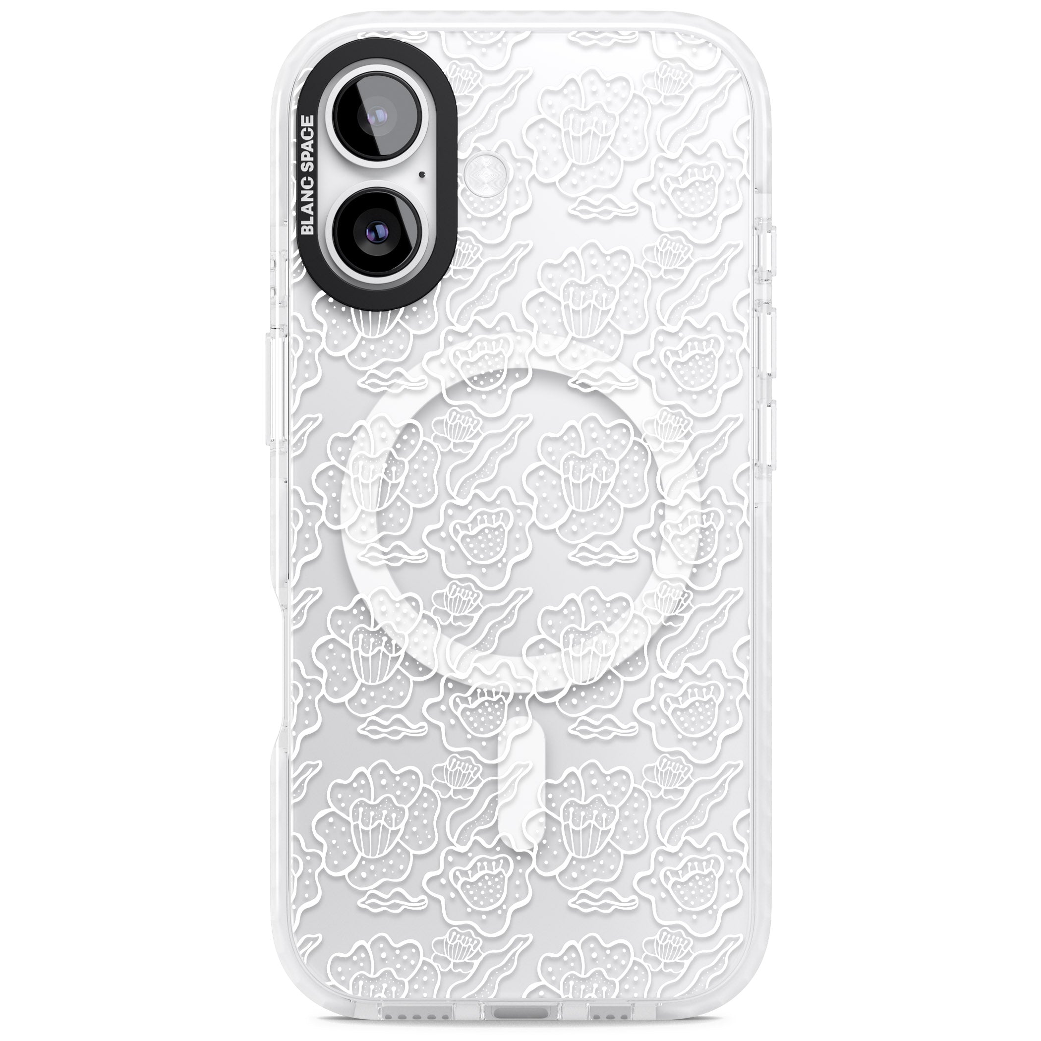 Funky Floral Pattern iPhone 17 Impact Pro Clear Phone Case