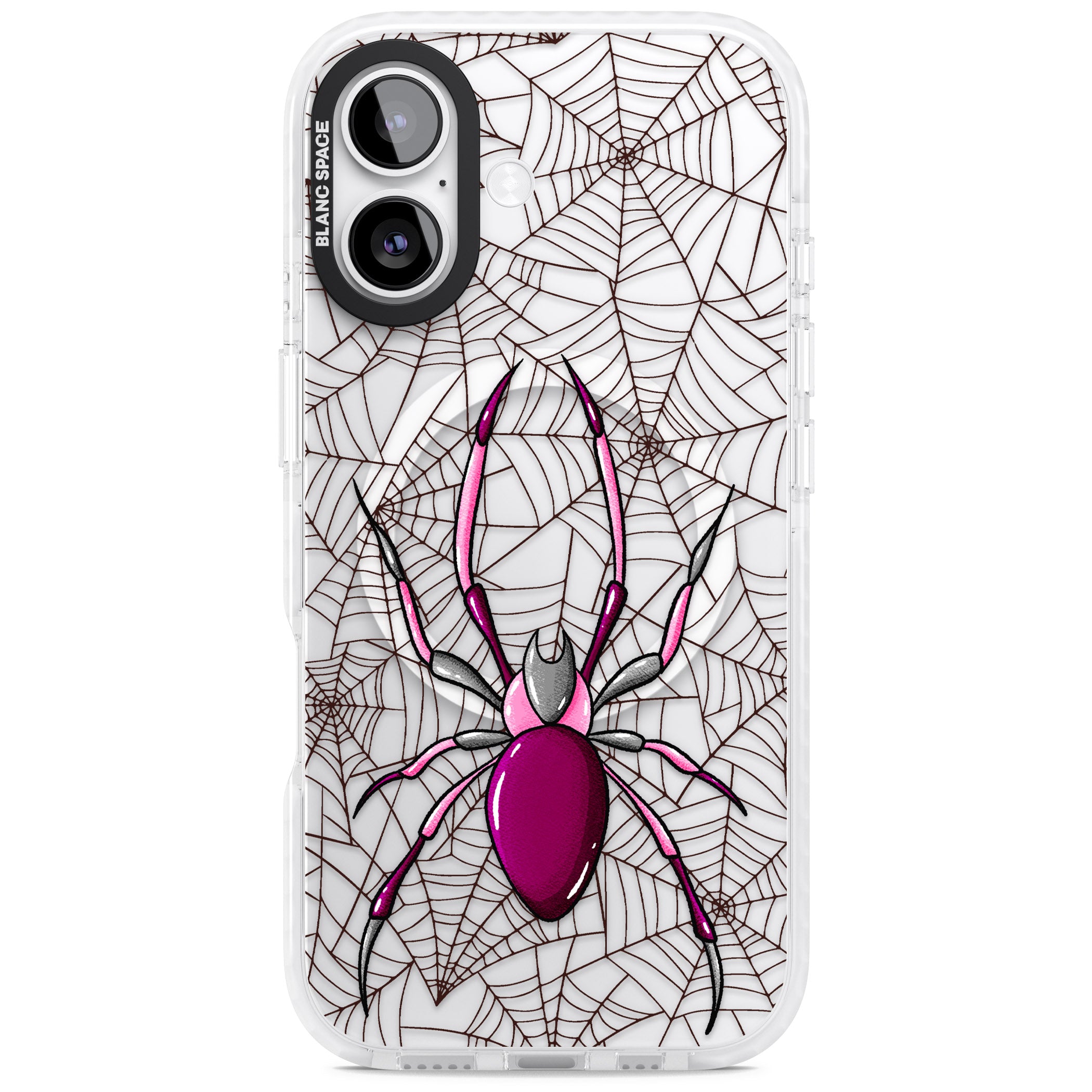 Arachnophobia iPhone 17 Impact Pro Clear Phone Case