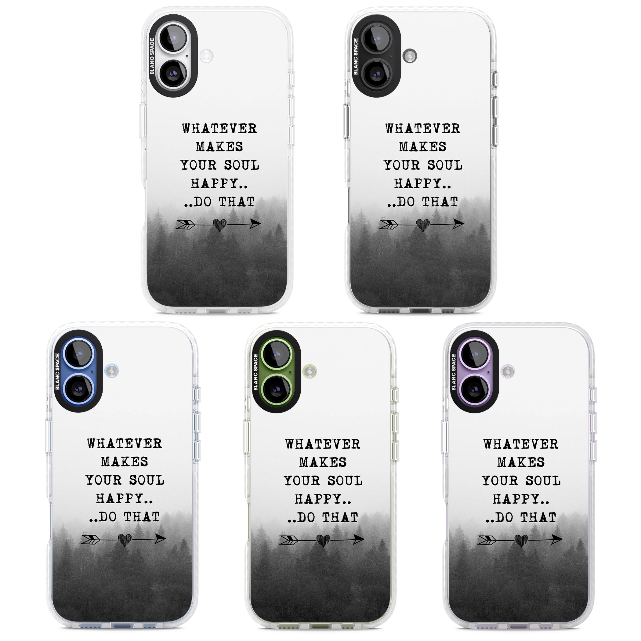 Whatever Makes Your Soul Quote iPhone 17 Impact Pro Clear Phone Case APT Impact Protection