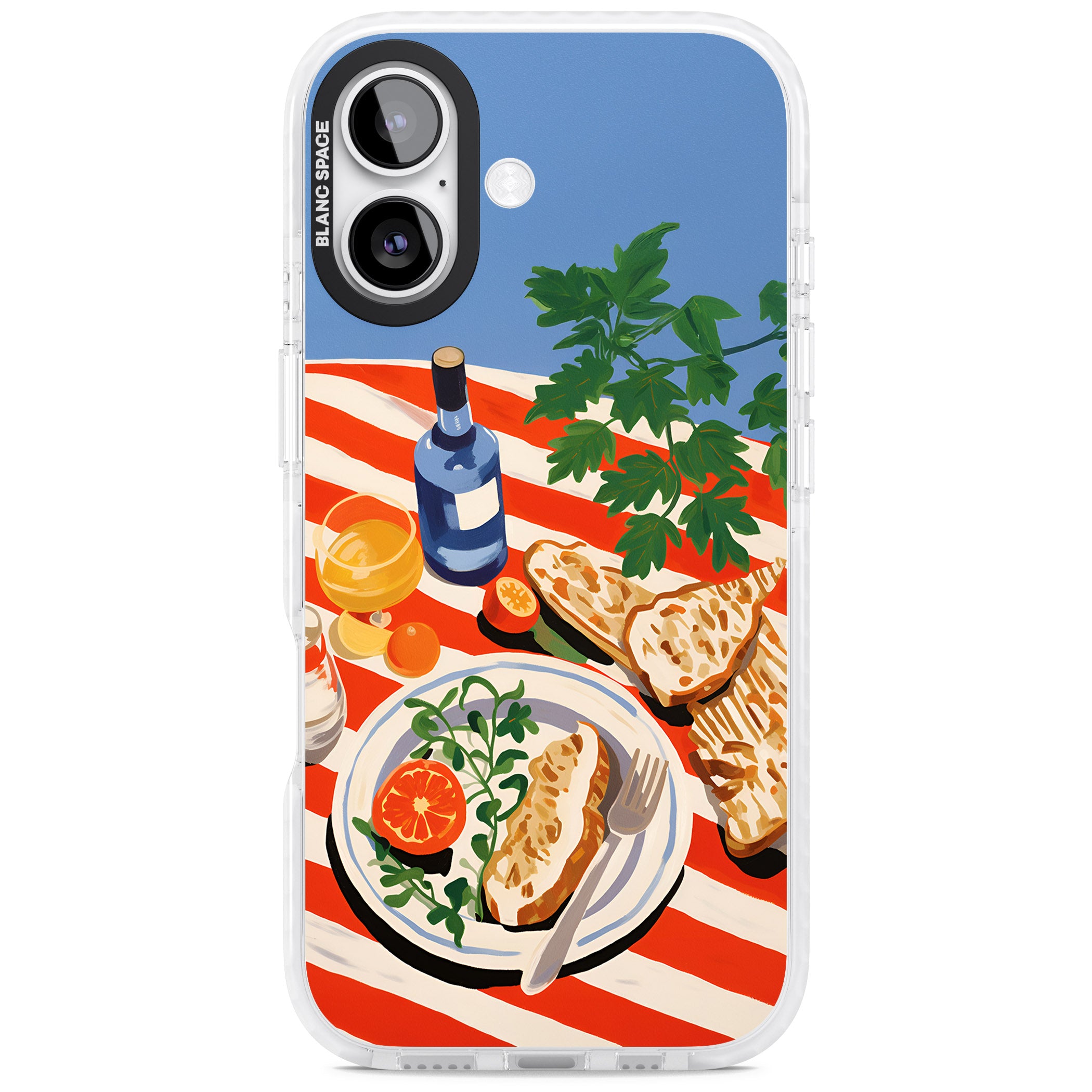 Mediterranean Lunch Table iPhone 17 Impact Pro Clear Phone Case