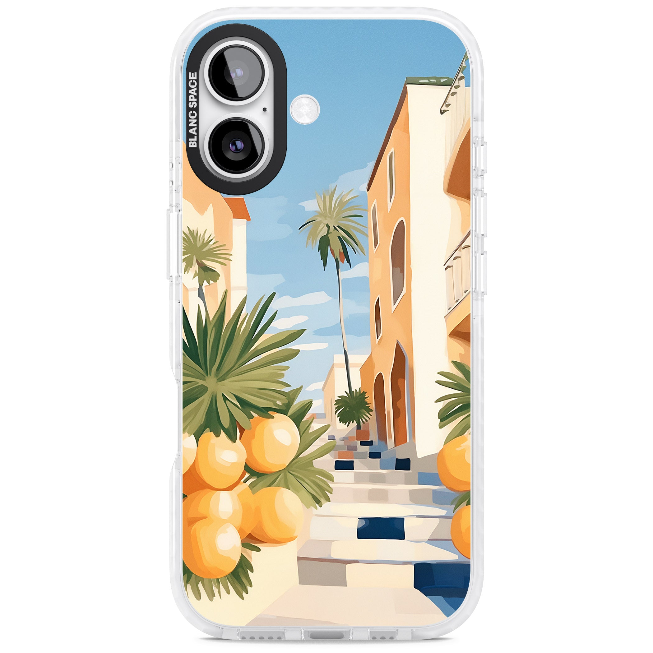 Mediterranean Village iPhone 17 Impact Pro Clear Phone Case
