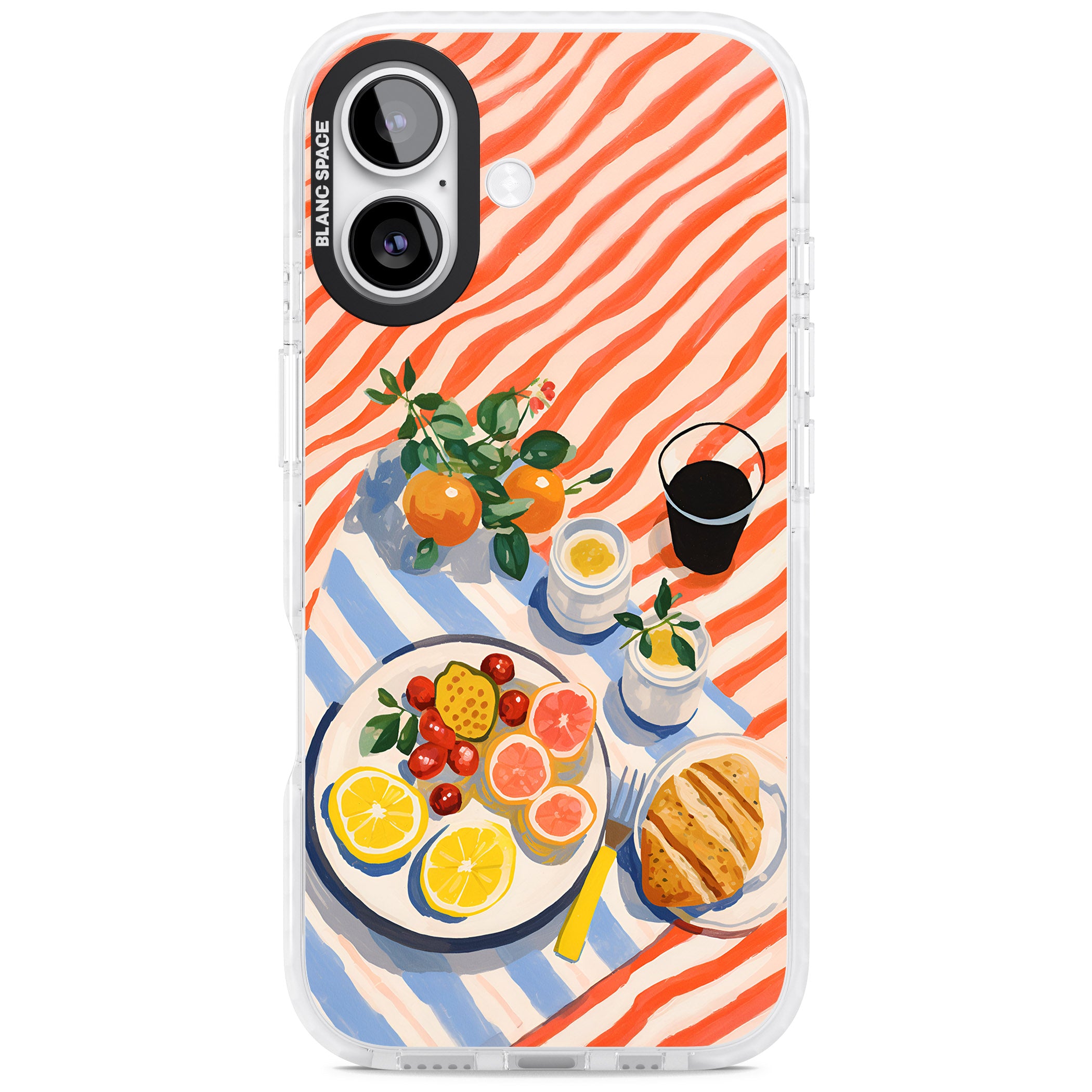 Citrus Picnic iPhone 17 Impact Pro Clear Phone Case