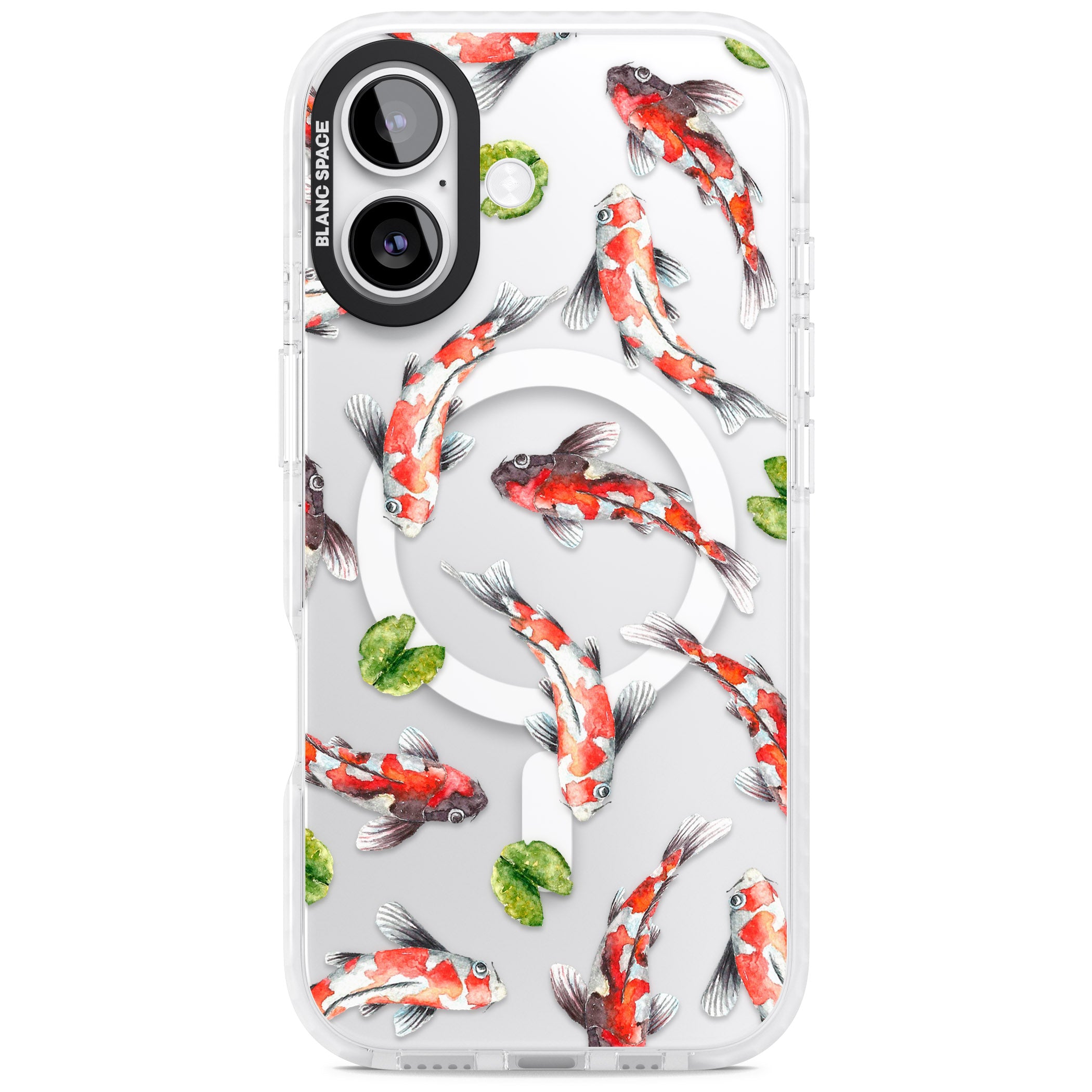 Koi Fish Watercolour iPhone 17 Impact Pro Clear Phone Case