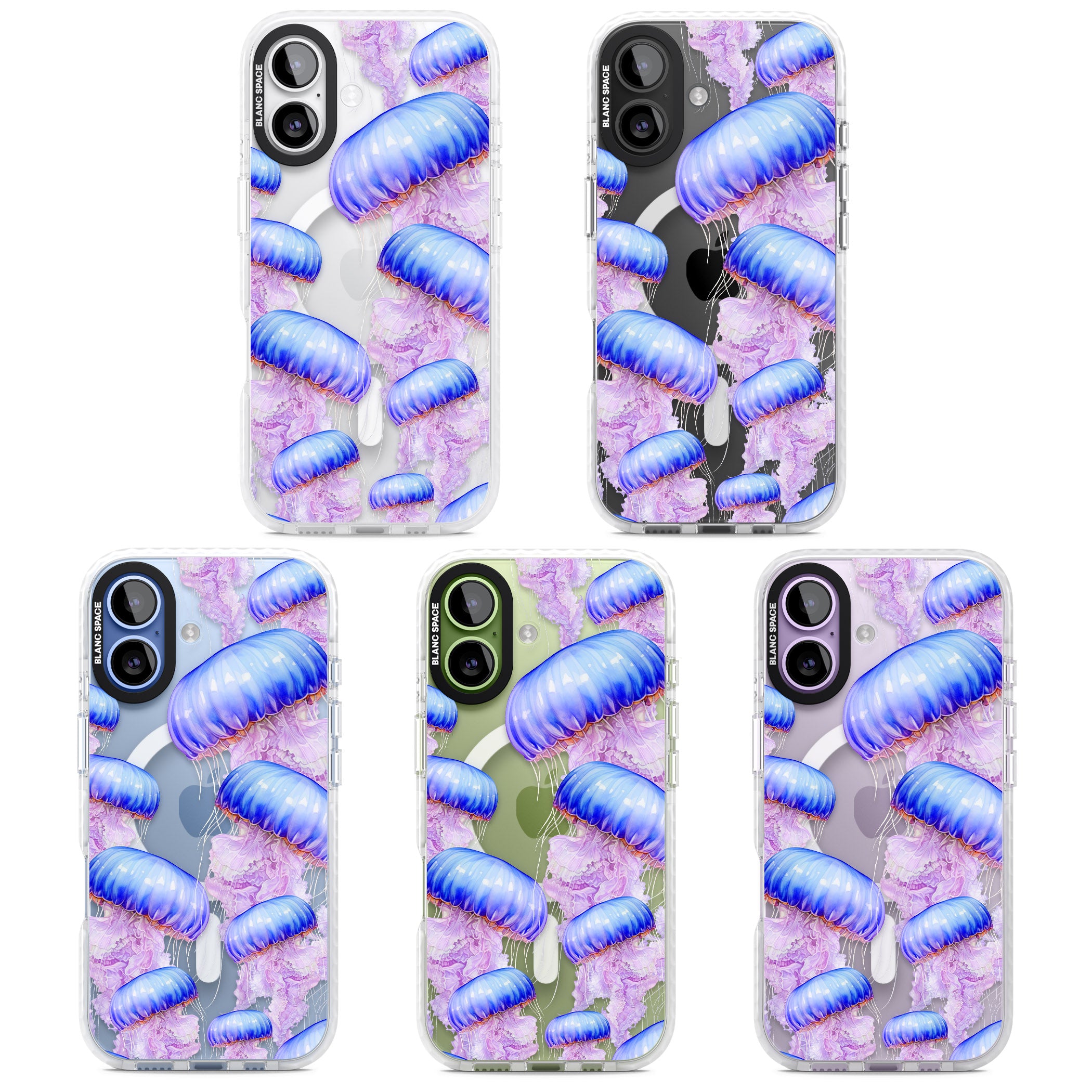 Jellyfish iPhone 17 Impact Pro Clear Phone Case APT Impact Protection