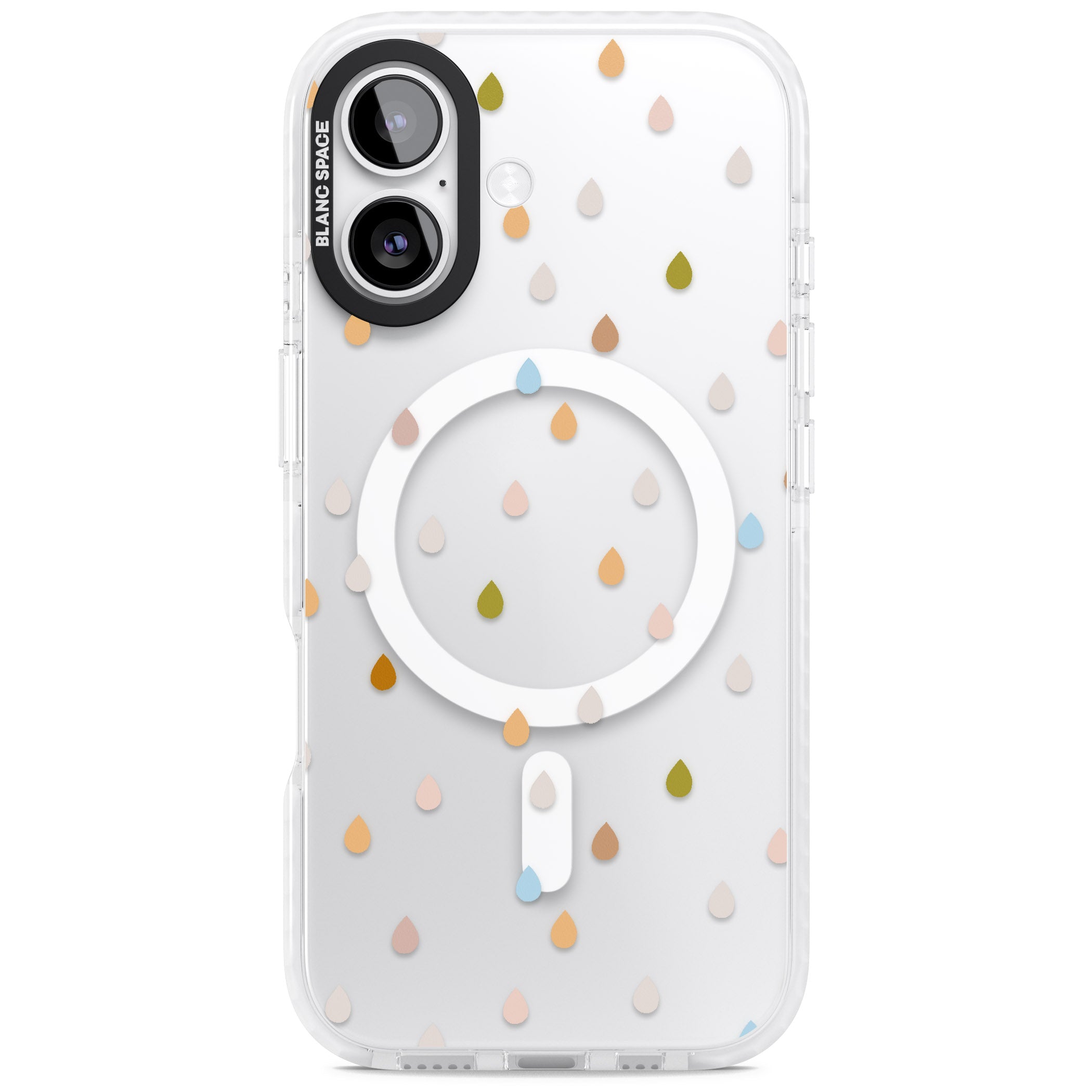Pastel Raindrops iPhone 17 Impact Pro Clear Phone Case
