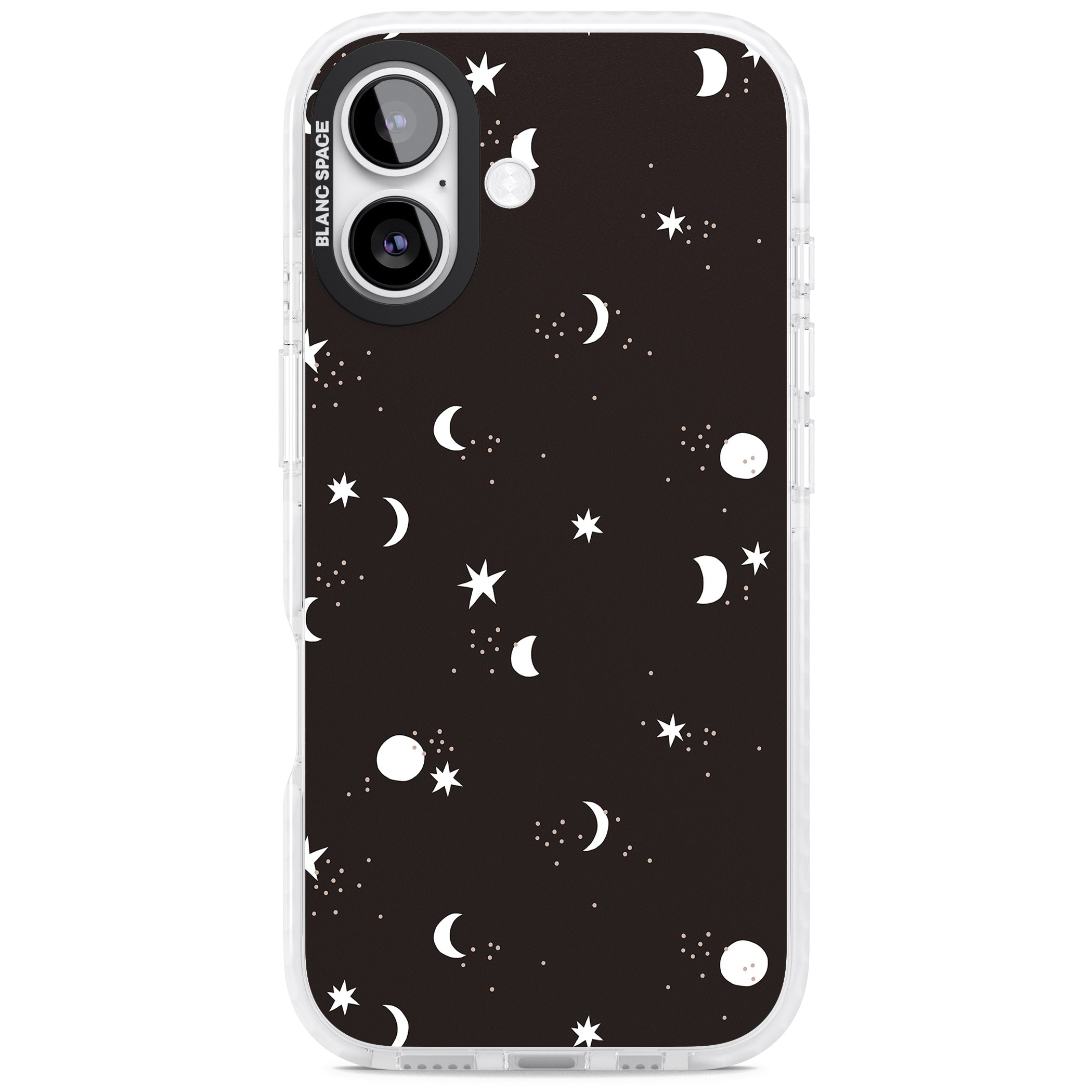 Funky Moons & Stars iPhone 17 Impact Pro Clear Phone Case
