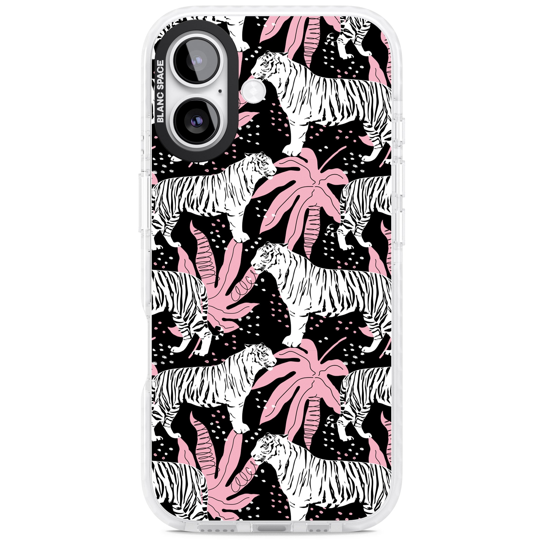 Pink Jungle Tiger iPhone 17 Impact Pro Clear Phone Case