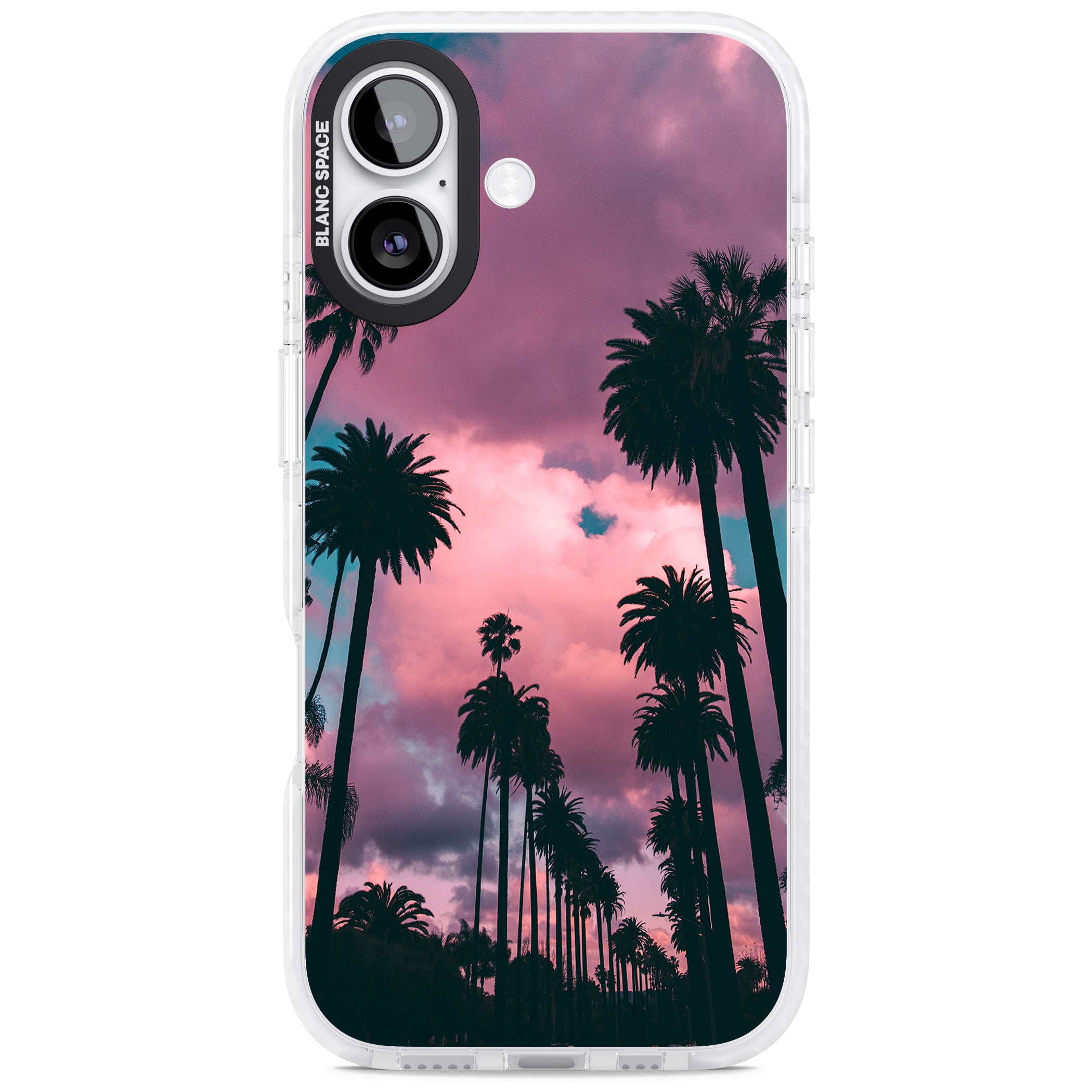 Sunset Palms iPhone 17 Impact Pro Clear Phone Case