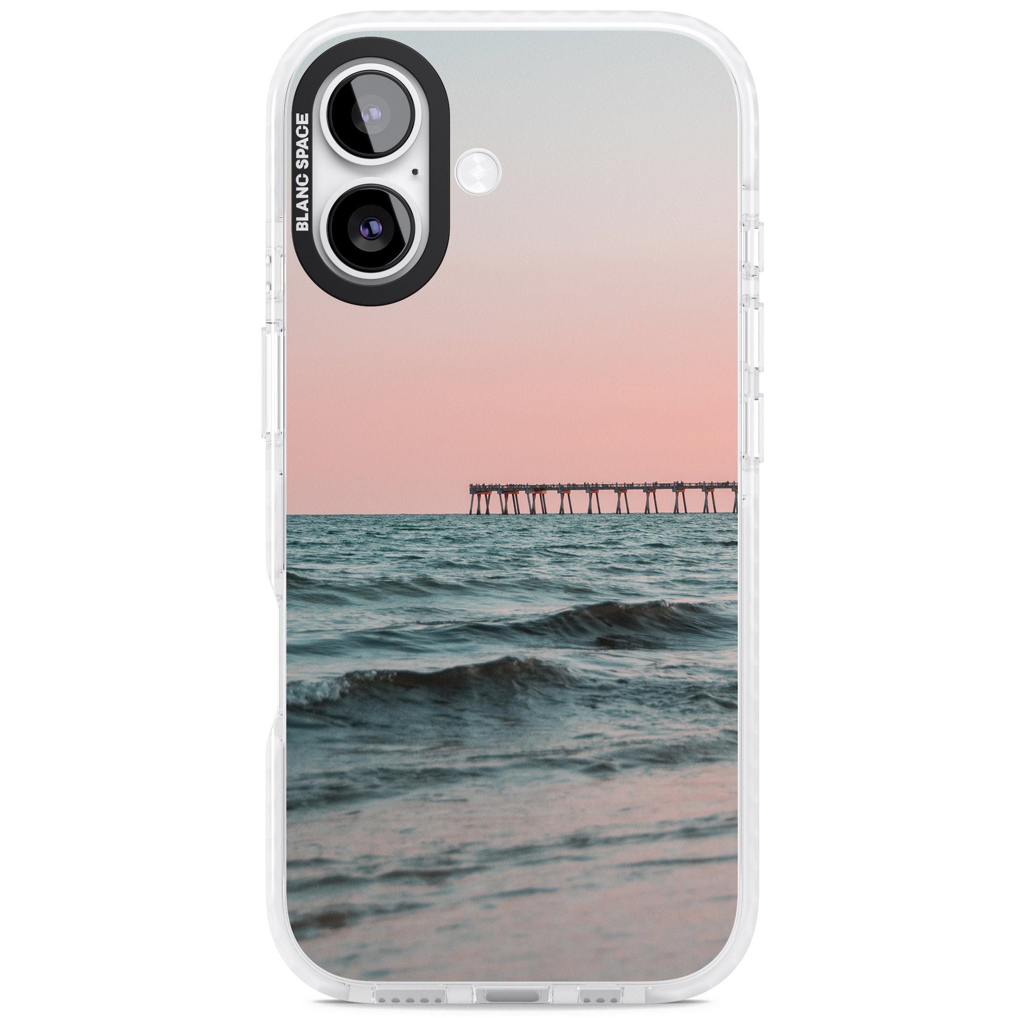 Sunset Pier iPhone 17 Impact Pro Clear Phone Case