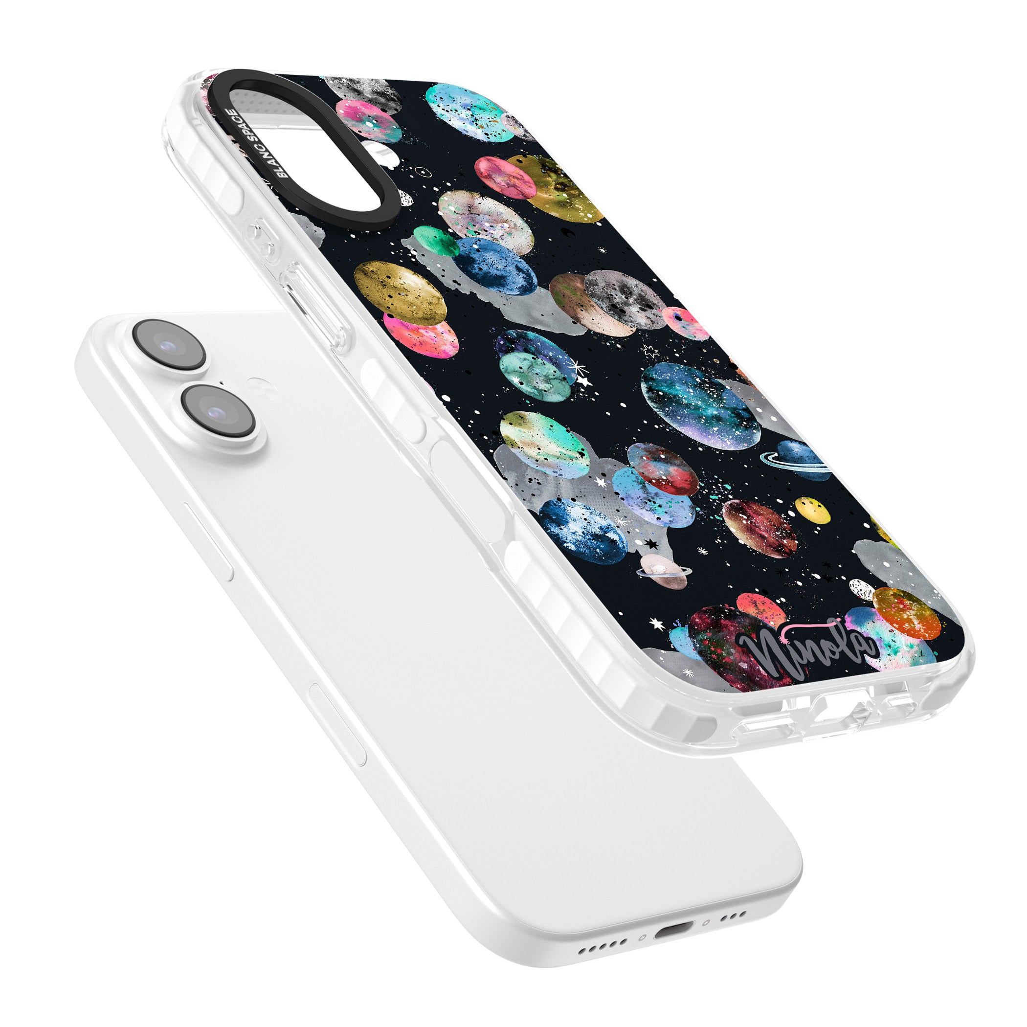 Cosmic Galaxy iPhone 17 Impact Pro Clear Phone Case Colours