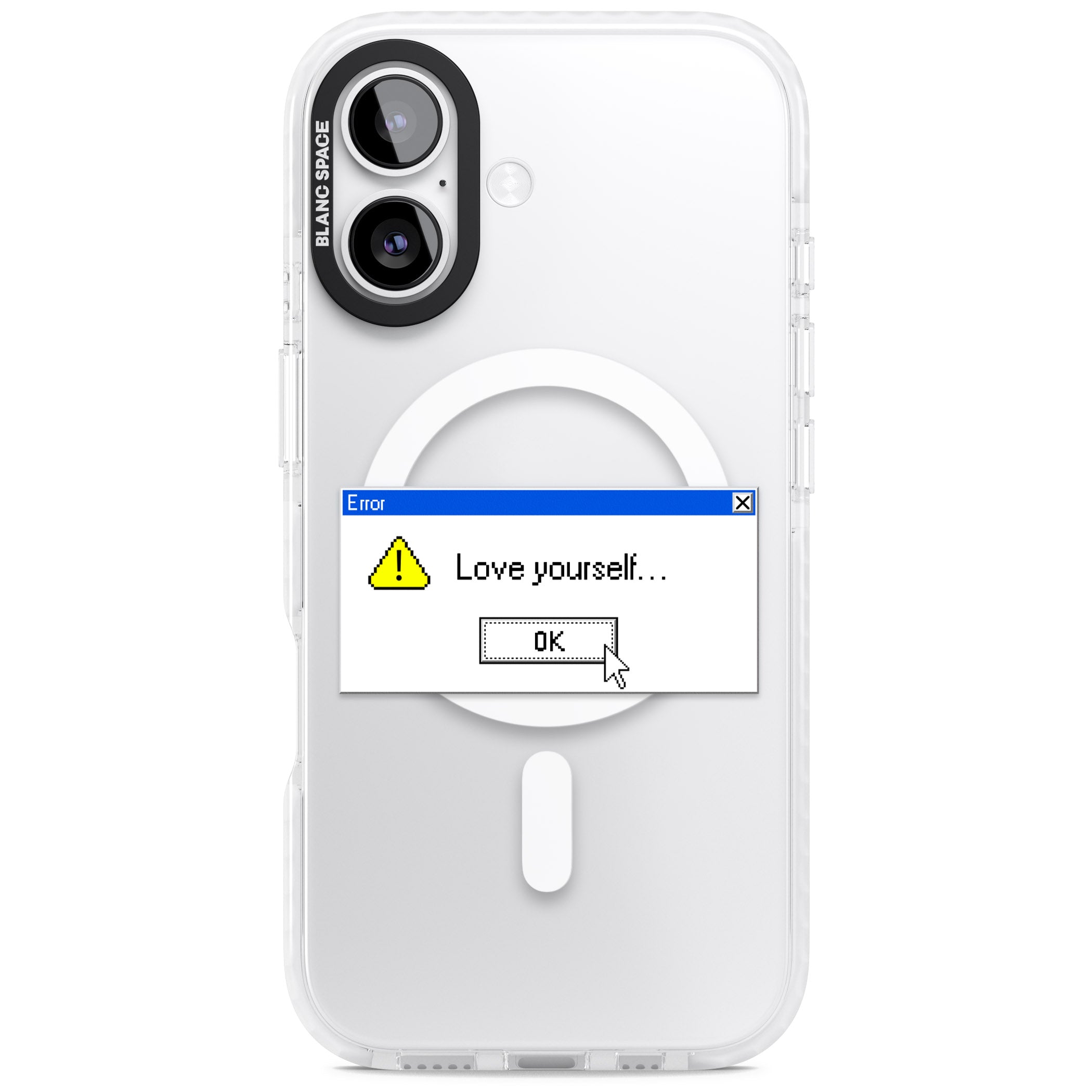 Love Yourself Exe iPhone 17 Impact Pro Clear Phone Case