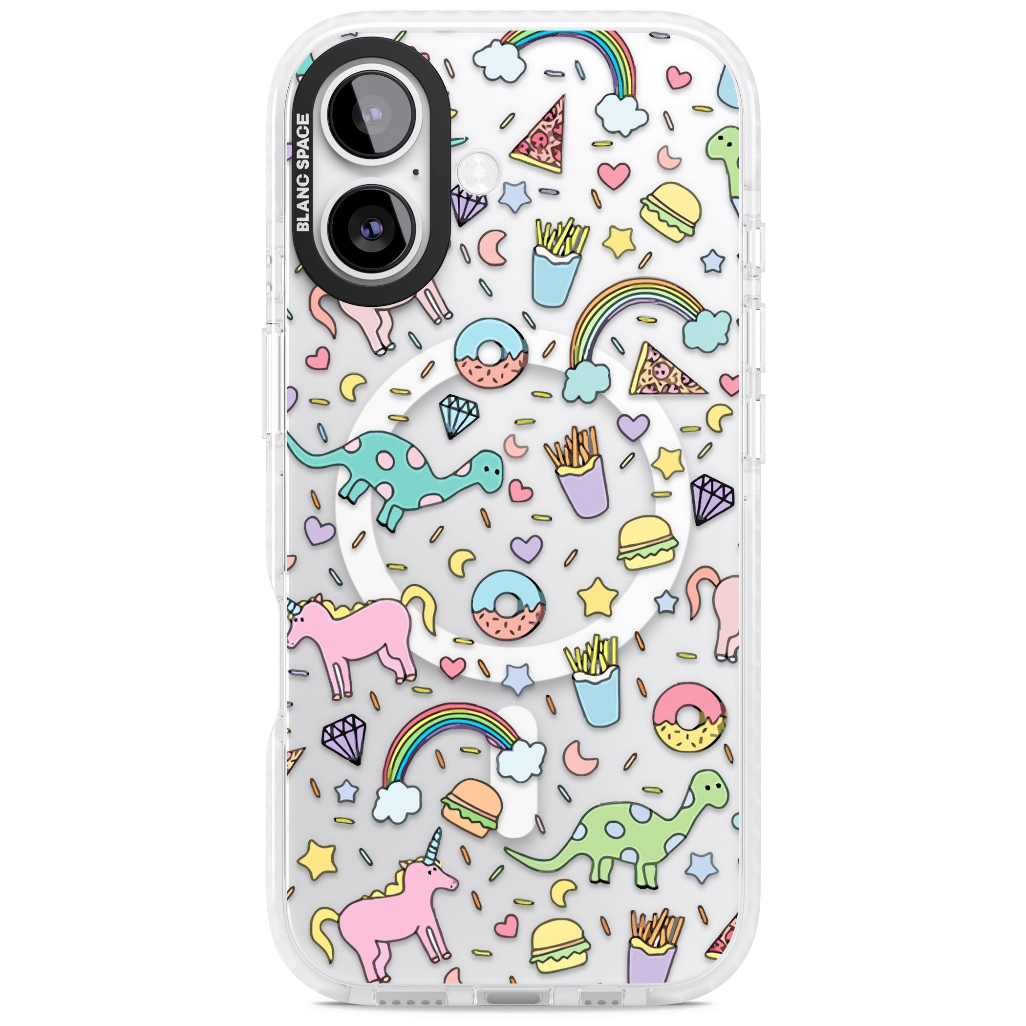 Cute Pattern iPhone 17 Impact Pro Clear Phone Case