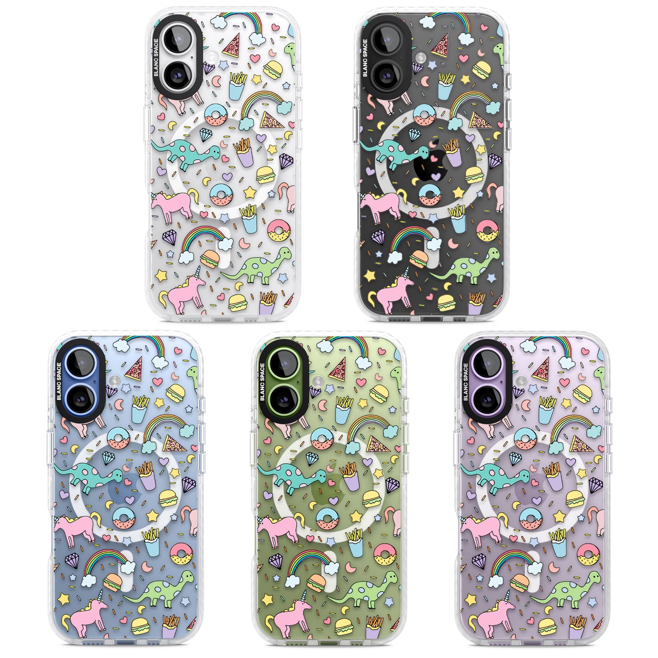 Cute Pattern iPhone 17 Impact Pro Clear Phone Case APT Impact Protection