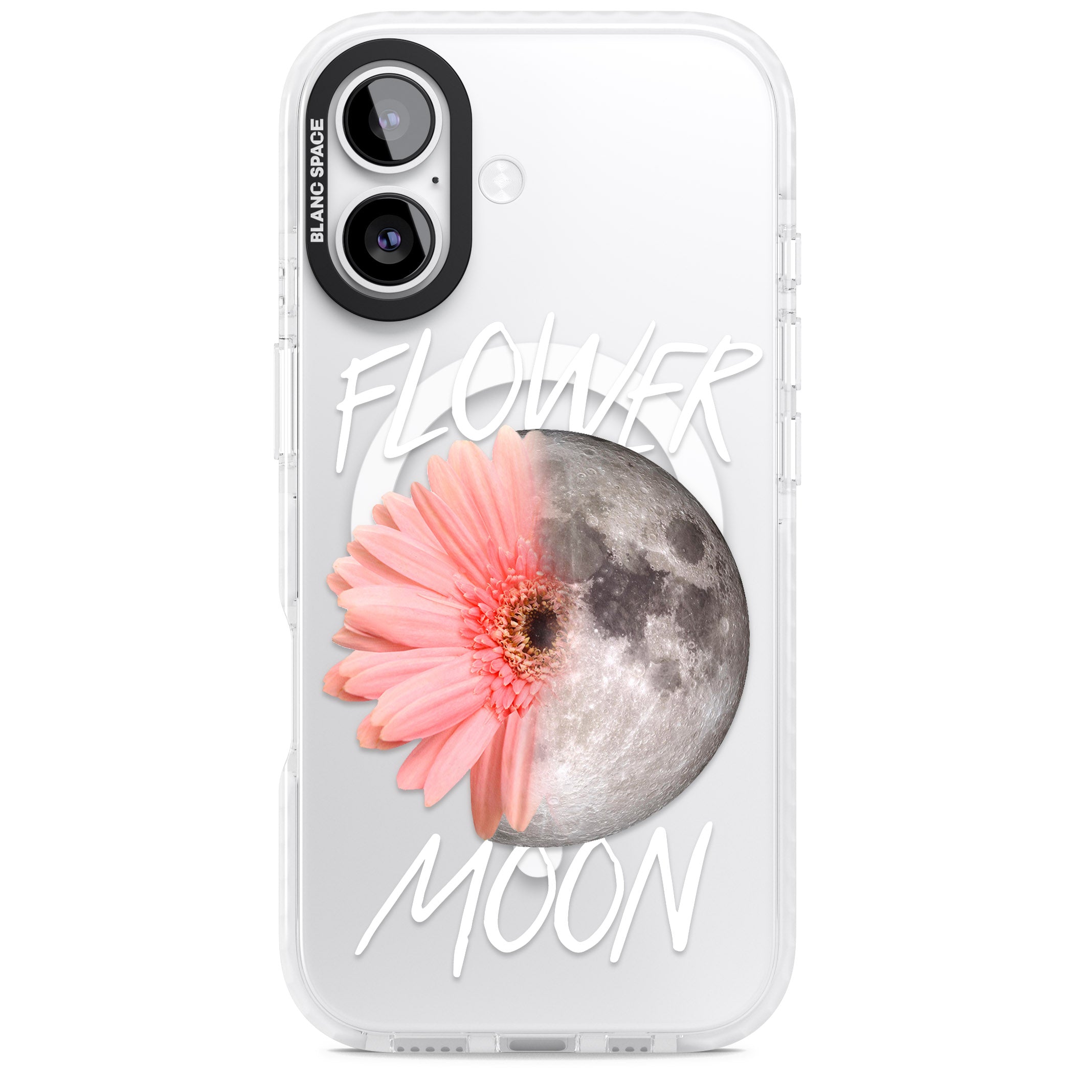 Flower Moon iPhone 17 Impact Pro Clear Phone Case