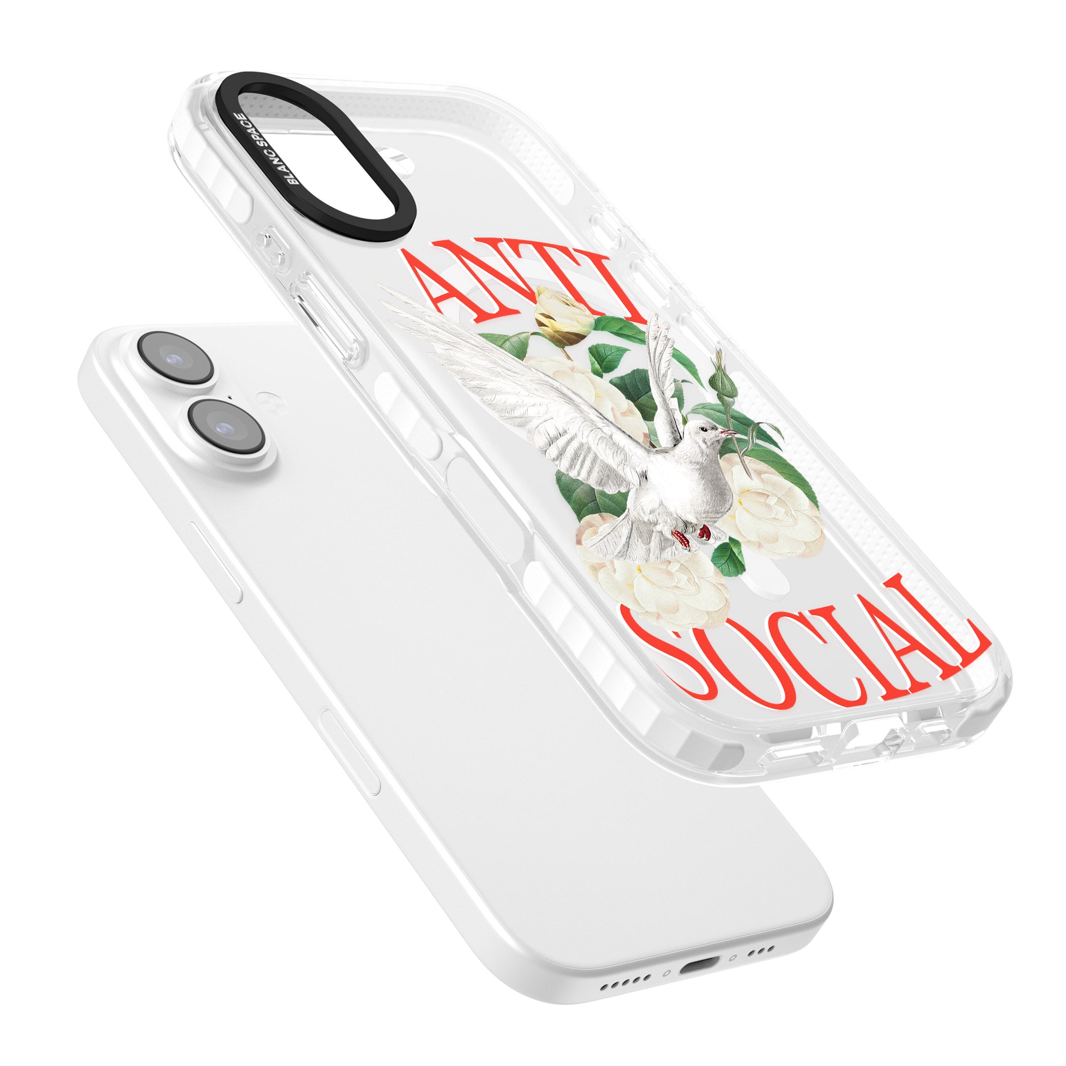 Anti Social iPhone 17 Impact Pro Clear Phone Case Colours