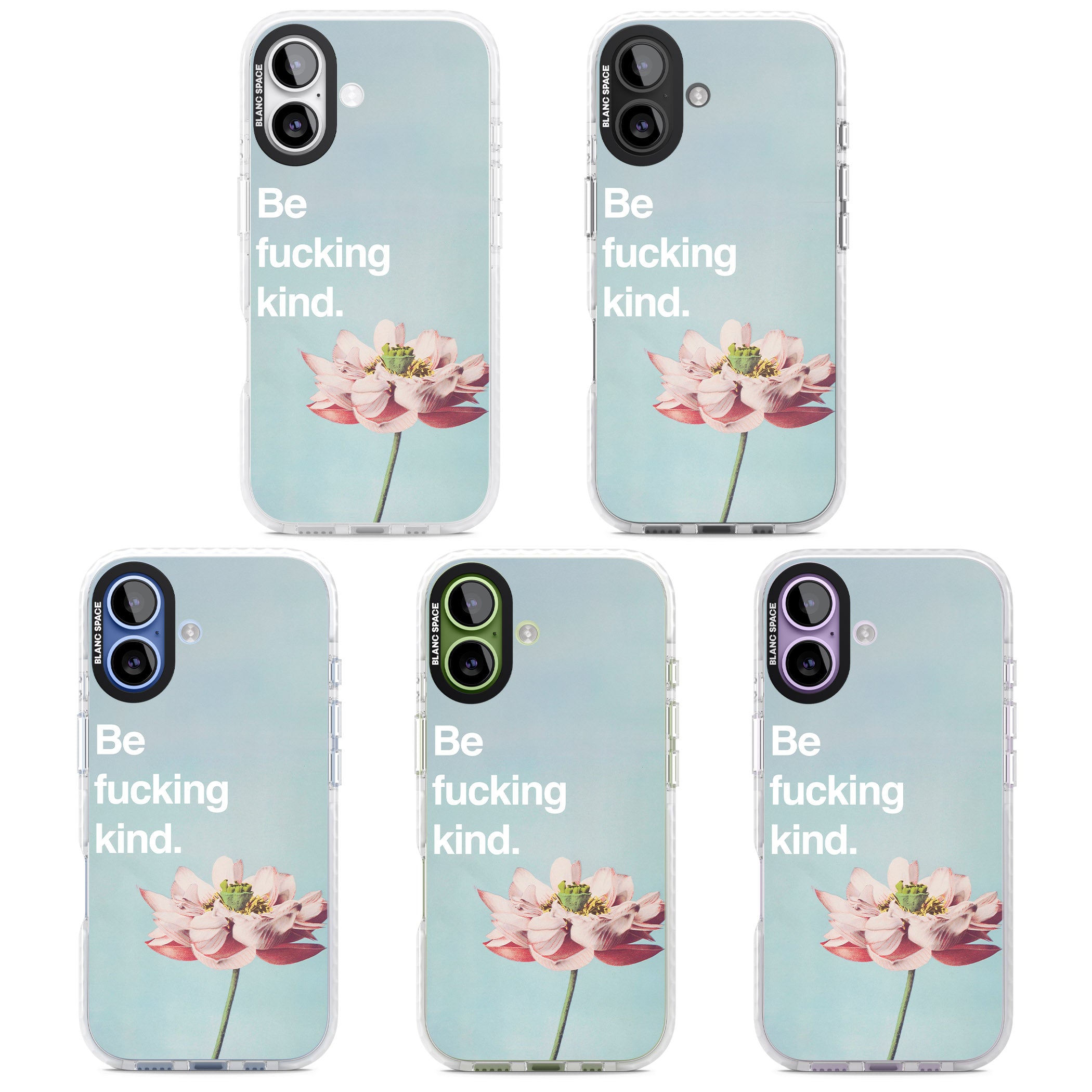 Be F*Cking Kind iPhone 17 Impact Pro Clear Phone Case APT Impact Protection