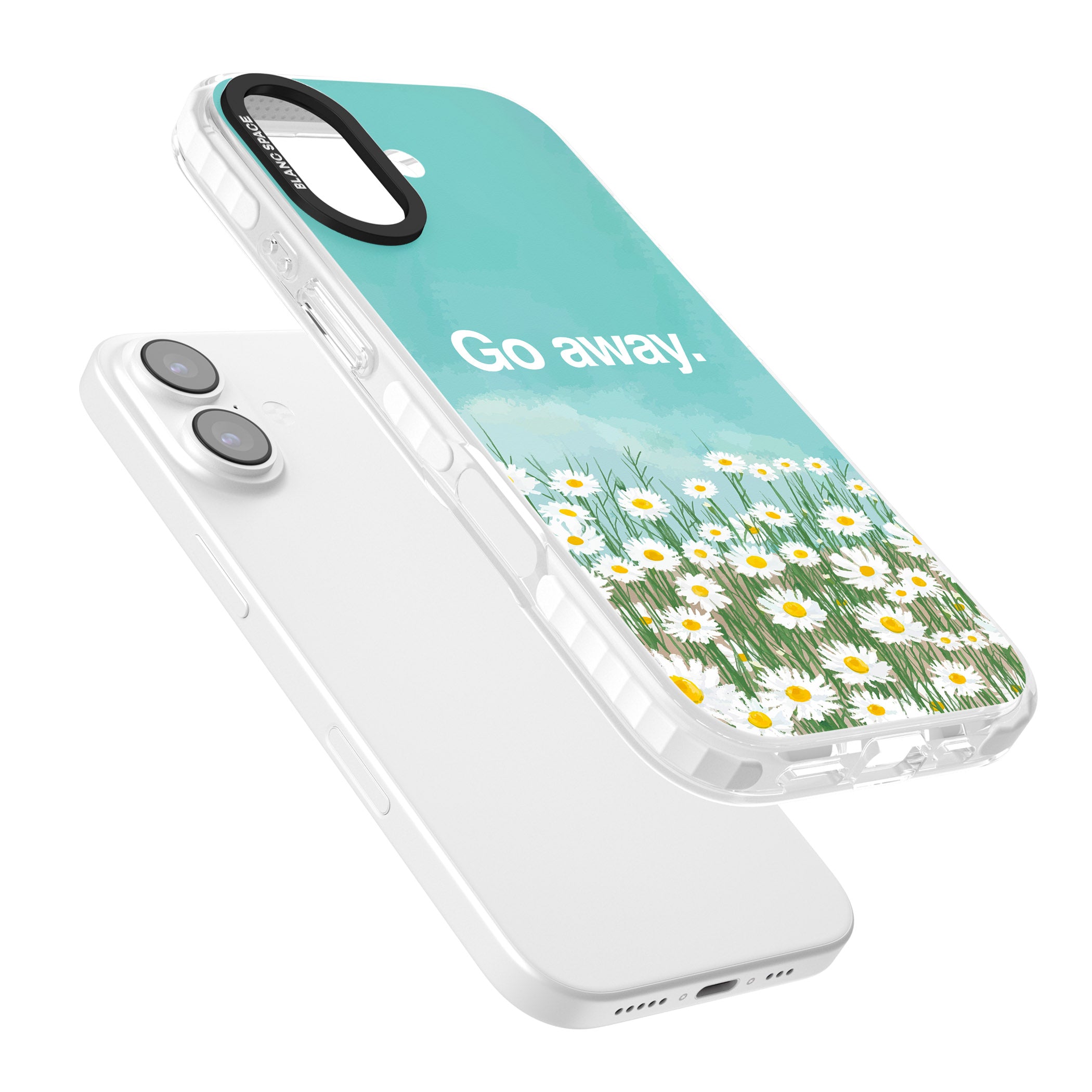 Go Away iPhone 17 Impact Pro Clear Phone Case Colours