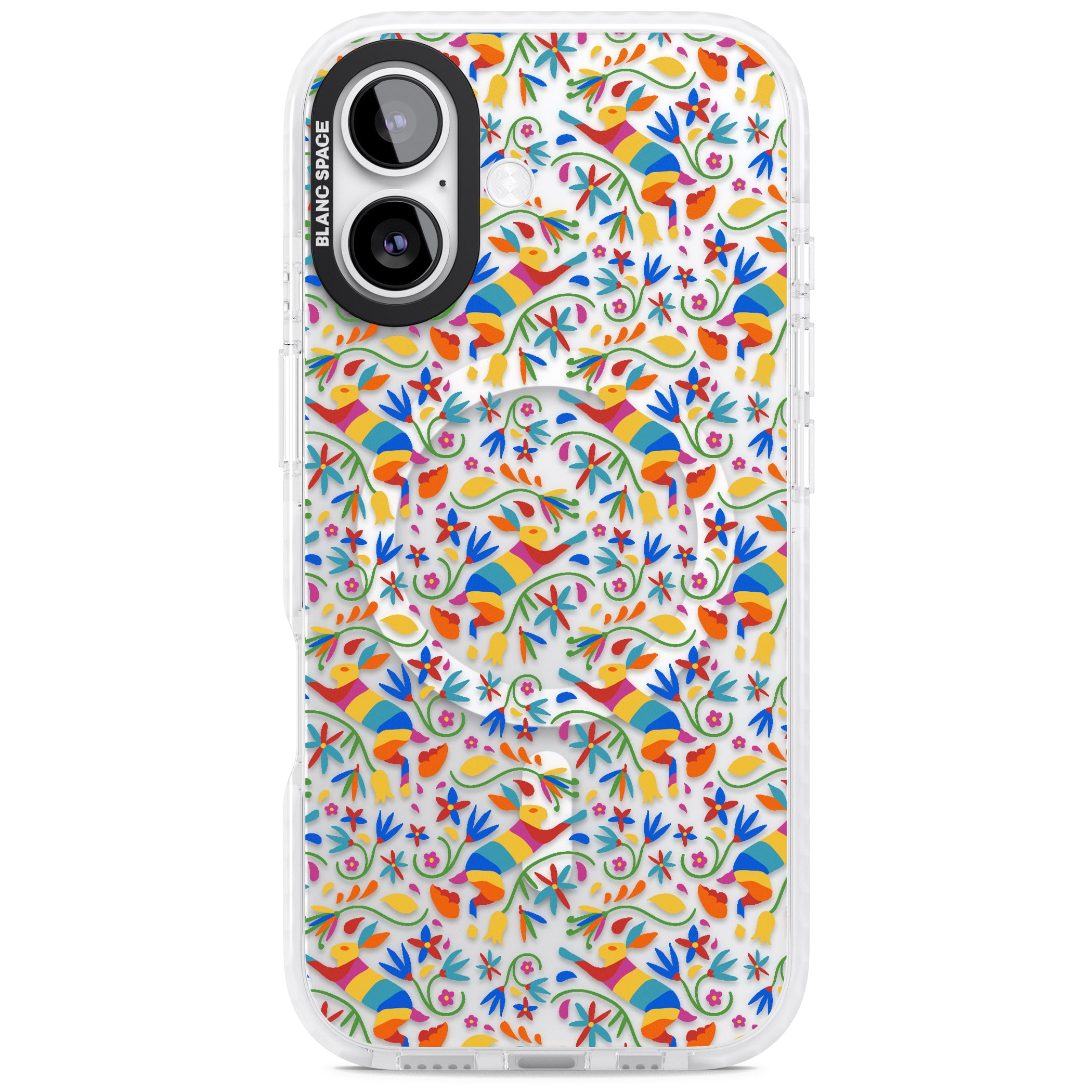 Vibrant Floral Mosaic iPhone 17 Impact Pro Clear Phone Case