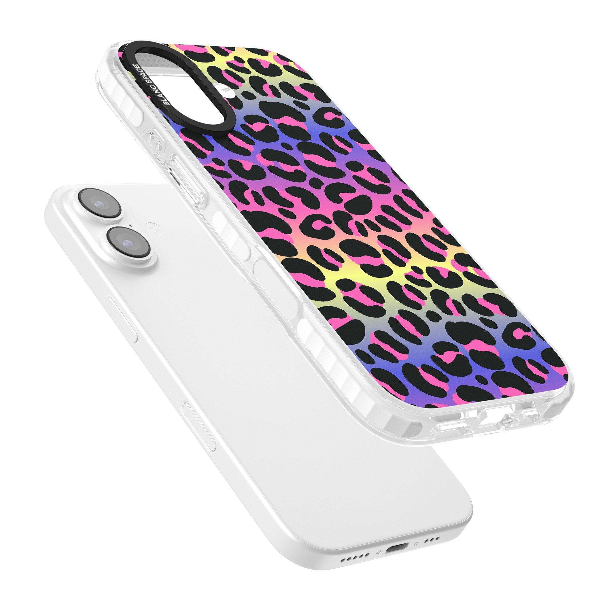 Rainbow Gradient Leopard iPhone 17 Impact Pro Clear Phone Case Colours