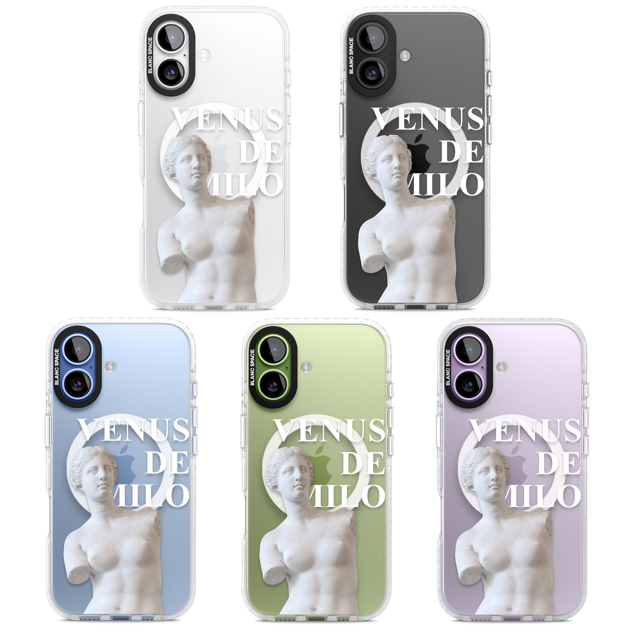 Venus De Milo Cutout iPhone 17 Impact Pro Clear Phone Case APT Impact Protection