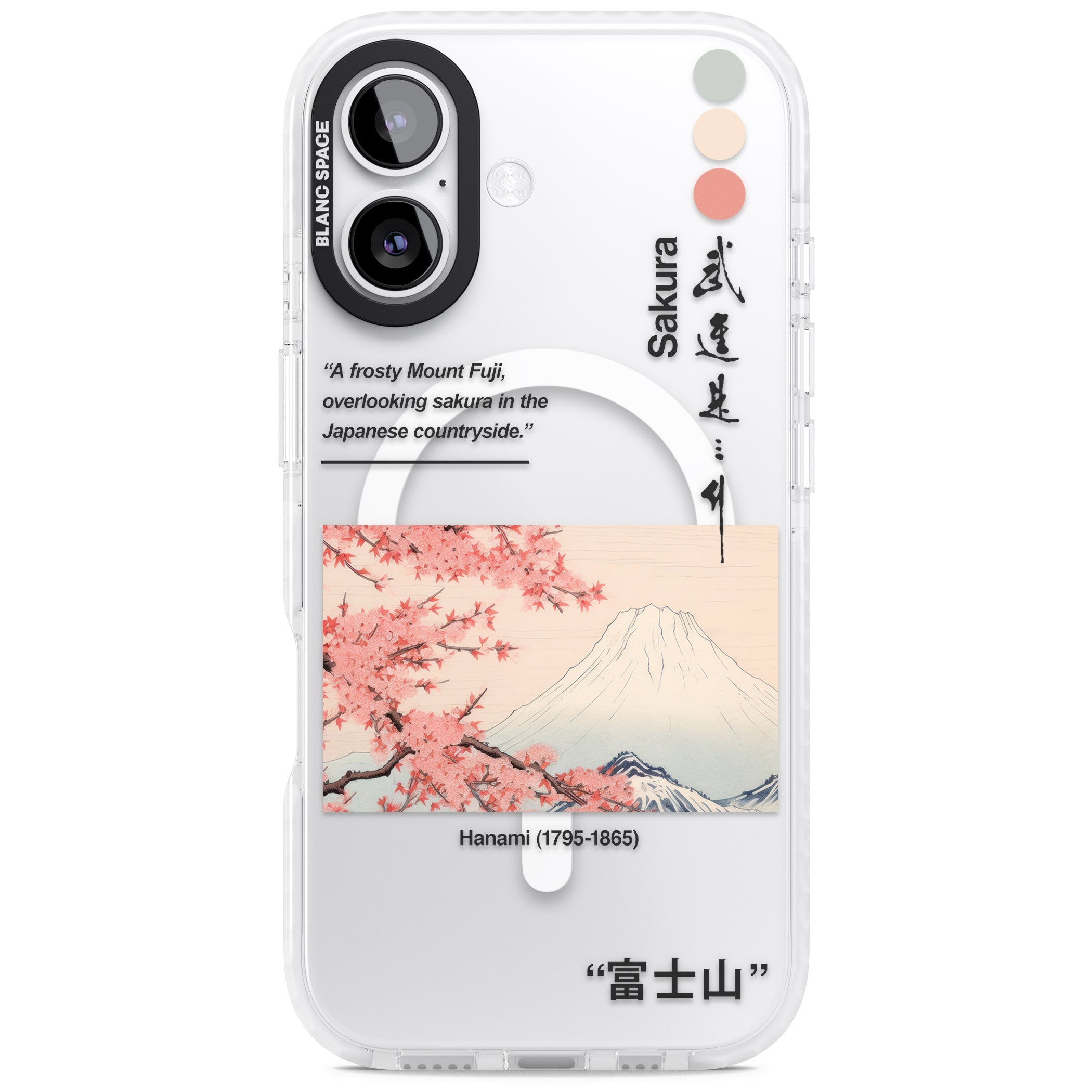 Hanami iPhone 17 Impact Pro Clear Phone Case