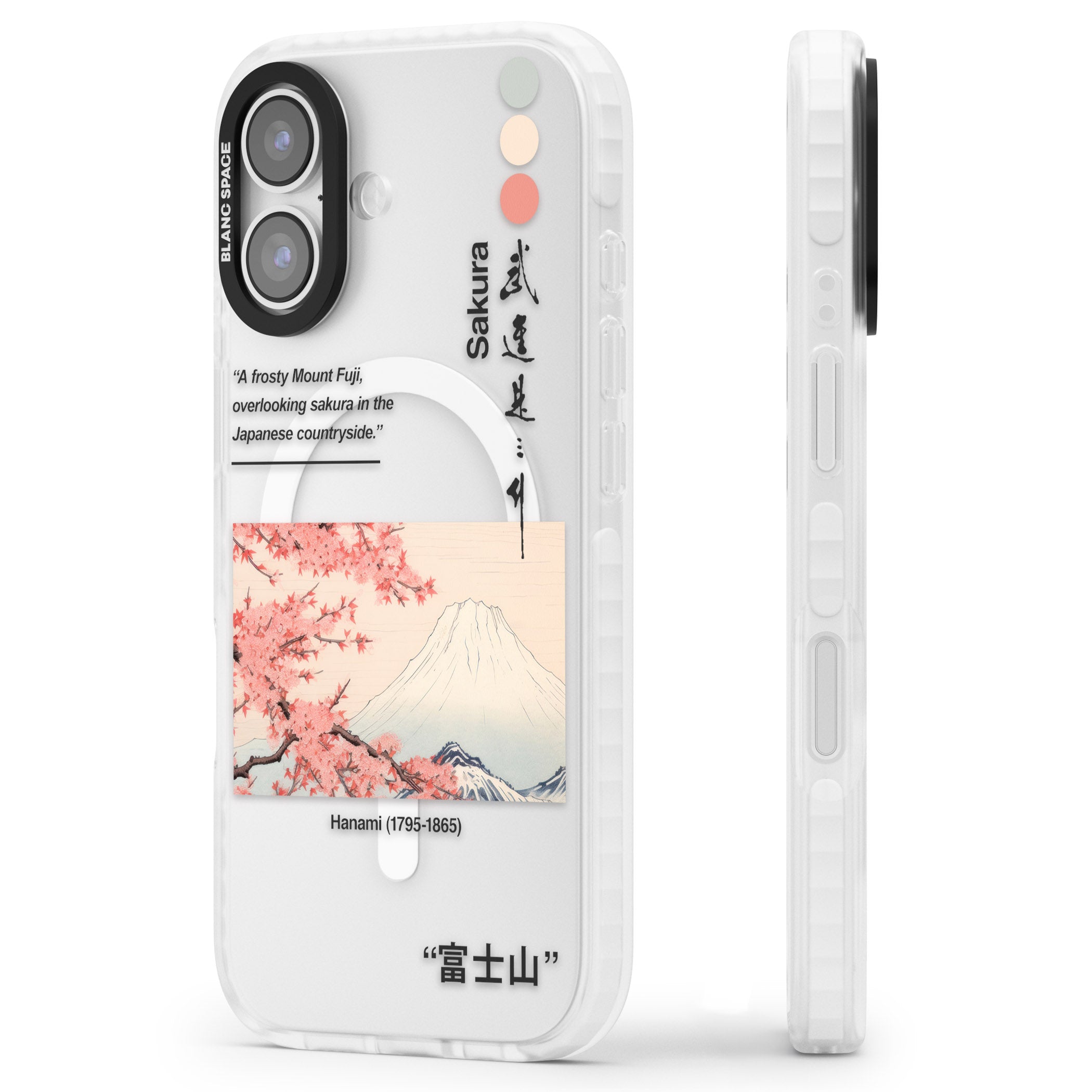 Hanami iPhone 17 Impact Pro Clear Phone Case Side Profile