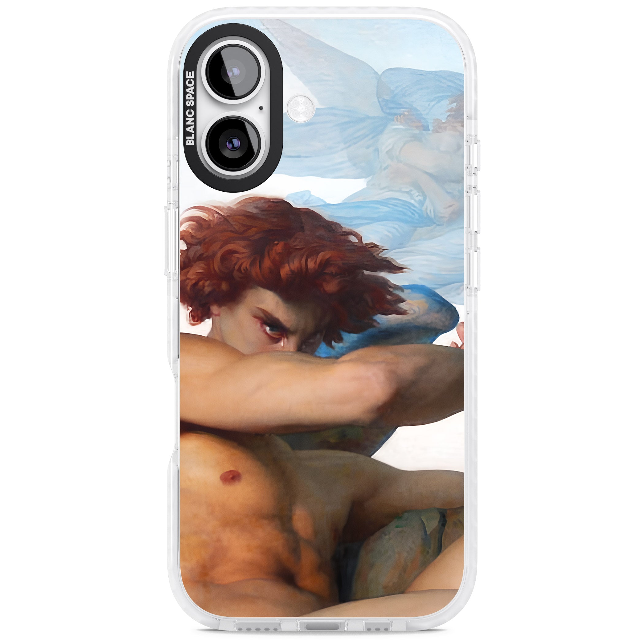The Fallen Angel iPhone 17 Impact Pro Clear Phone Case