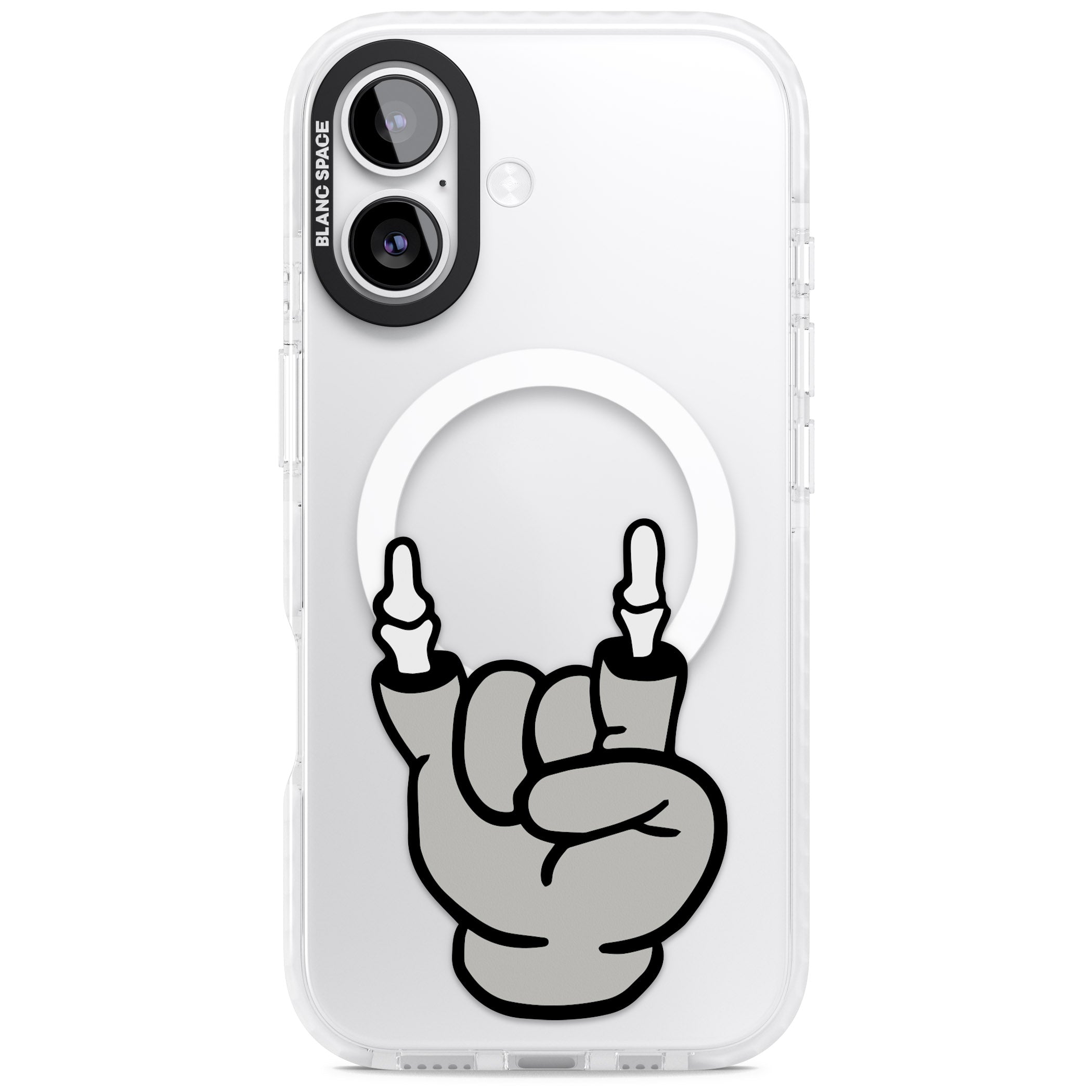 Rock 'Til You Drop iPhone 17 Impact Pro Clear Phone Case
