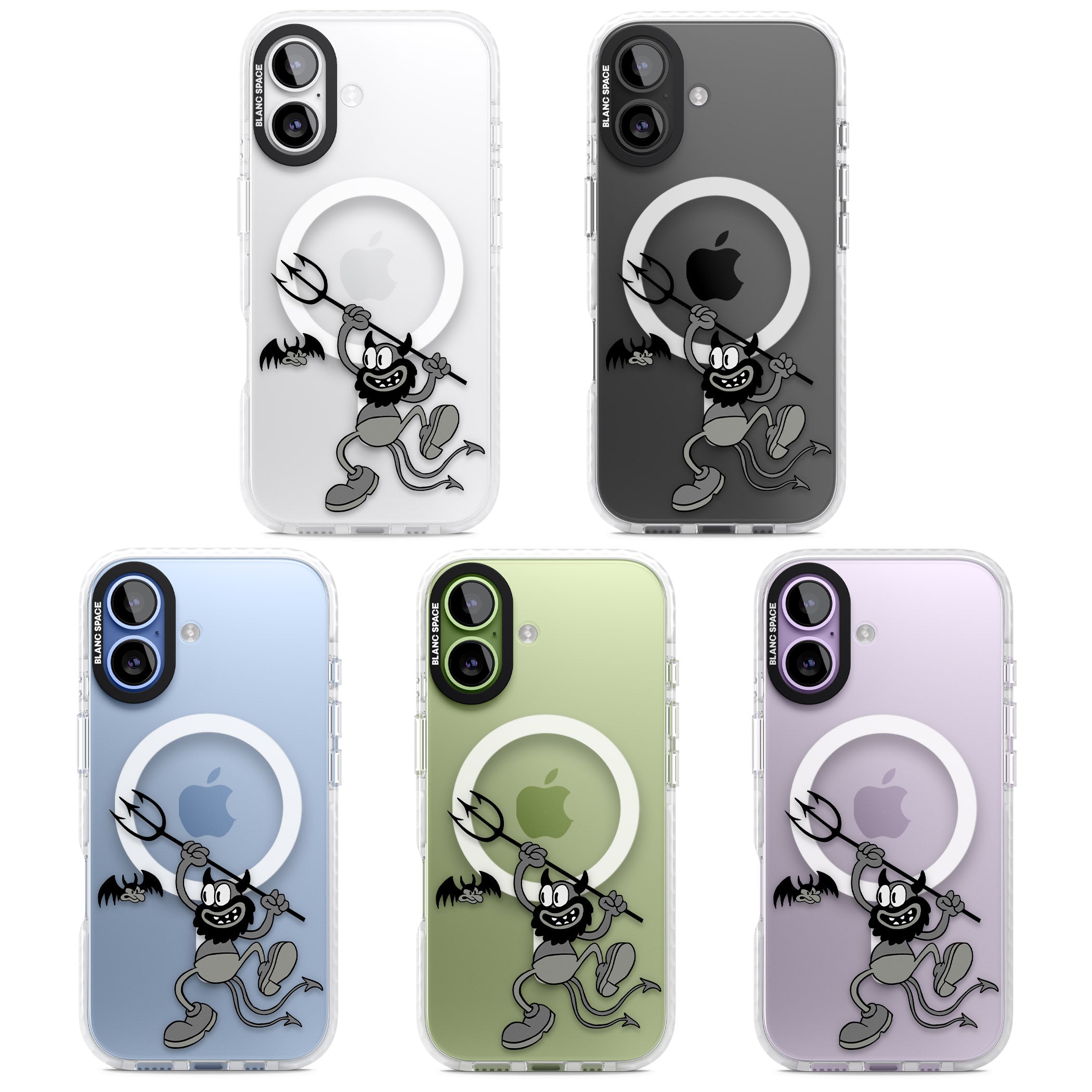 Dancing Devil iPhone 17 Impact Pro Clear Phone Case APT Impact Protection